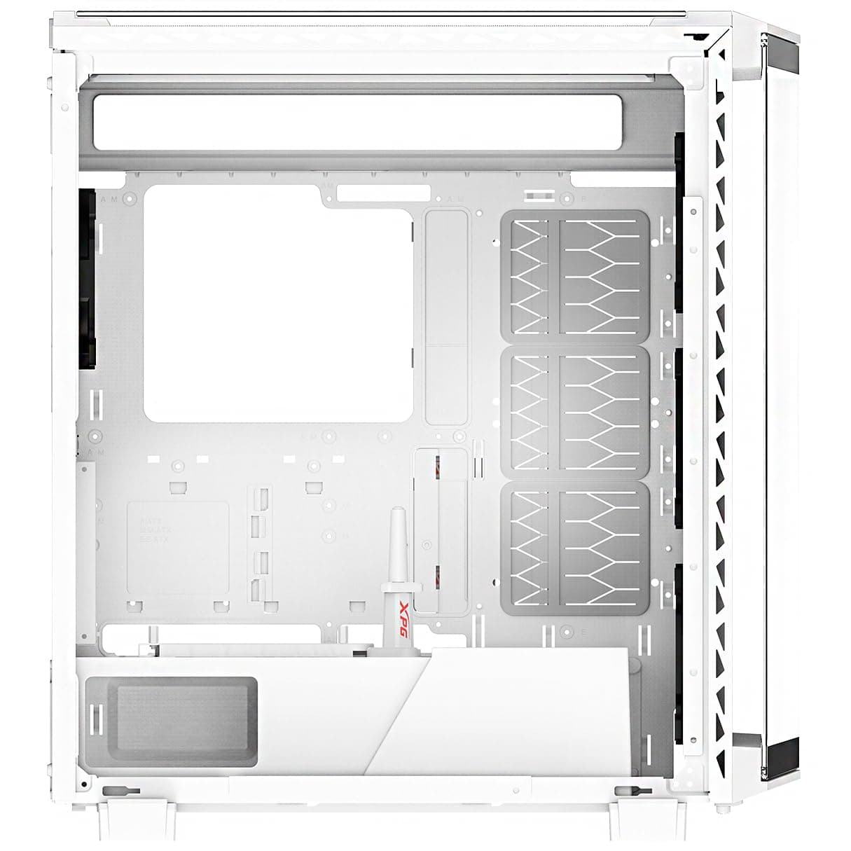 XPG BATTLECRUISER II ST E-ATX 4 Fan ARGB gehärtetes Glas, weiß, BATTLECRUISERIIST-WHCWW Bild 8
