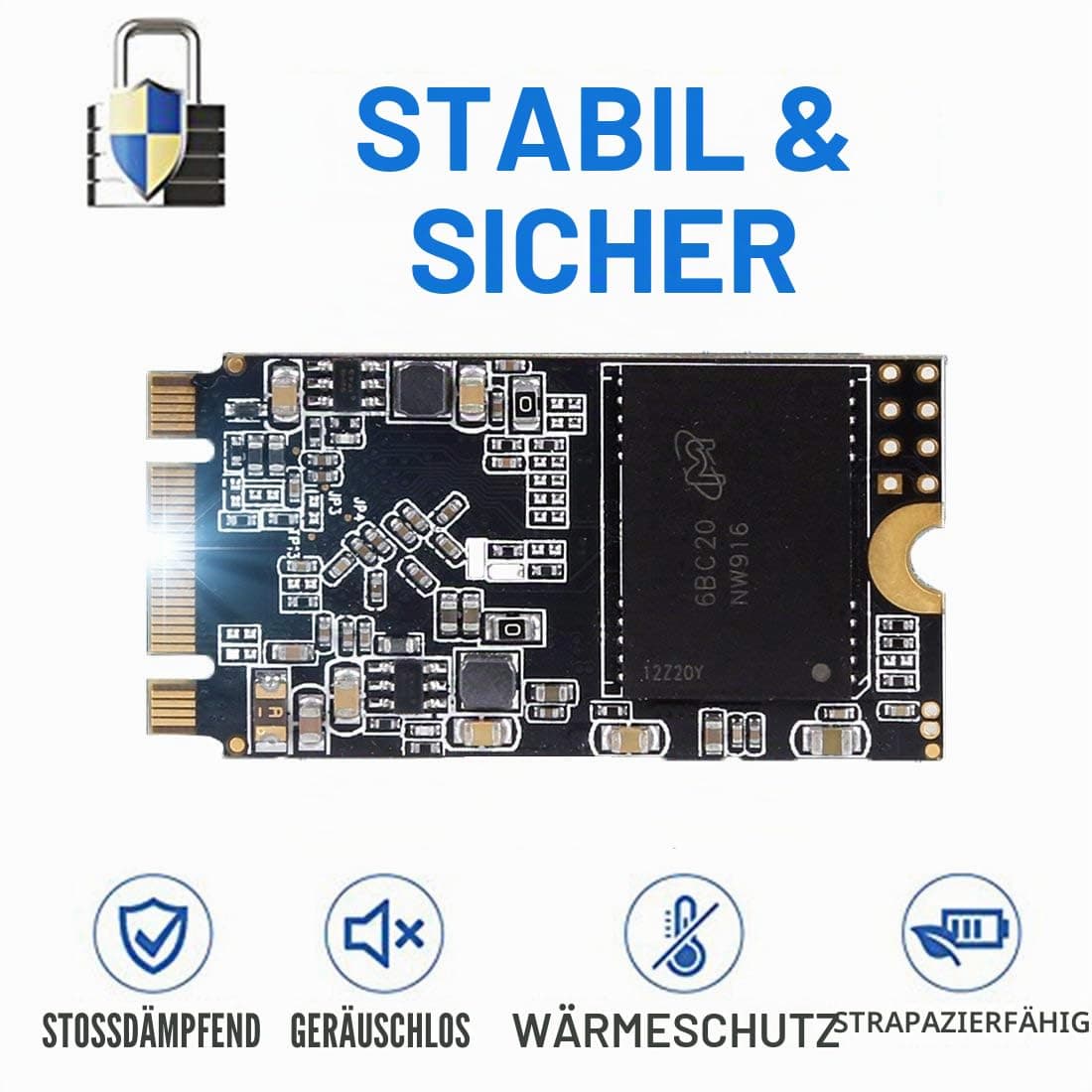 Dogfish 4TB SSD M.2 2280 SATA III Internal Solid State Drive 3D-NAND 6Gb/s NGFF Intern Festplatte Für Desktop Laptop Bild 8