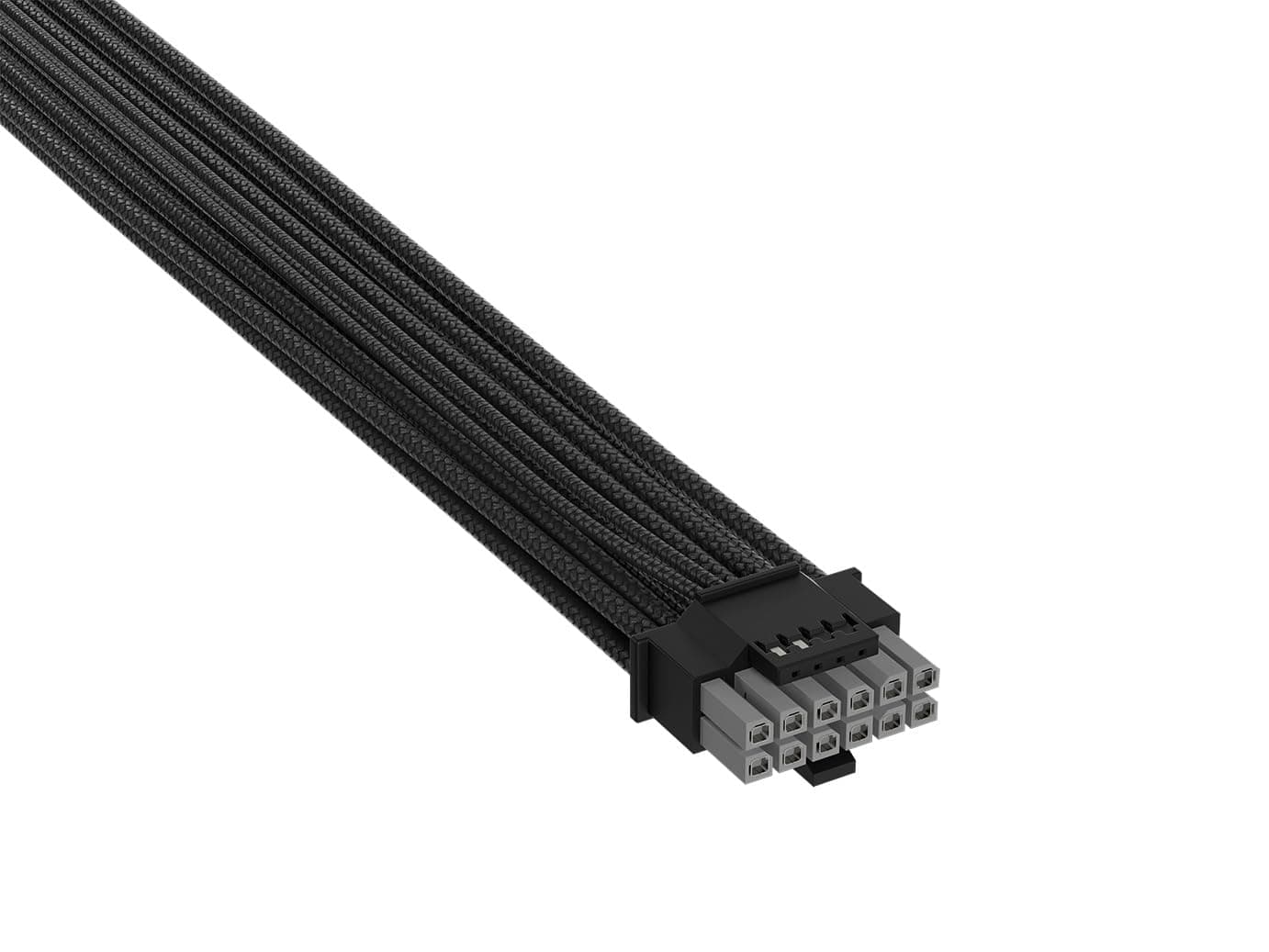 Corsair Elite Premium Einzeln Ummantelte PCIe 12V-2x6 zu PCIe 12V-2x6 600W Netzteilkabel – Dreilagiges Mesh-Paracord, Flache Kabelkämme, Kompatibel mit 12V-2x6-Netzteilen – Schwarz Bild 6