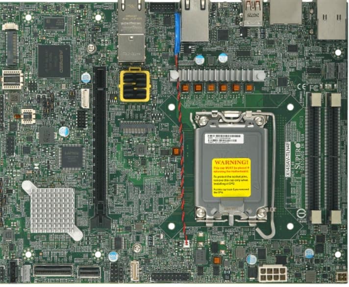 Supermicro X14SAV-TLN4F Bulk Flex ATX Embedded Board | Intel Core Ultra 9/7/5 Series 2 | 96GB DDR5 | PCIe 5.0 | Dual 10G & 2.5G LAN | M.2 | MCIO | 4X SATA | 12V DC | vPro
