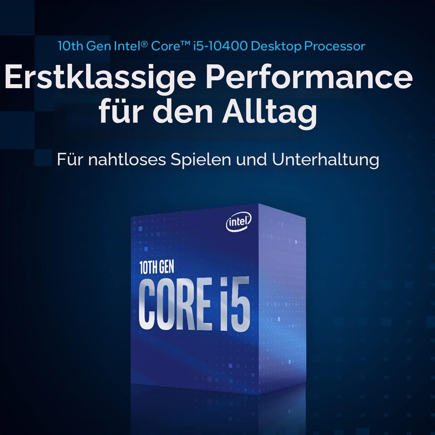 Intel® Core™ i5-10400 Desktop-Prozessor, 6 Kerne, bis zu 4,3 GHz, LGA1200 (Chipsatz der Intel® 400er-Reihe), 65 W Desktop-Prozessor Single Bild 3