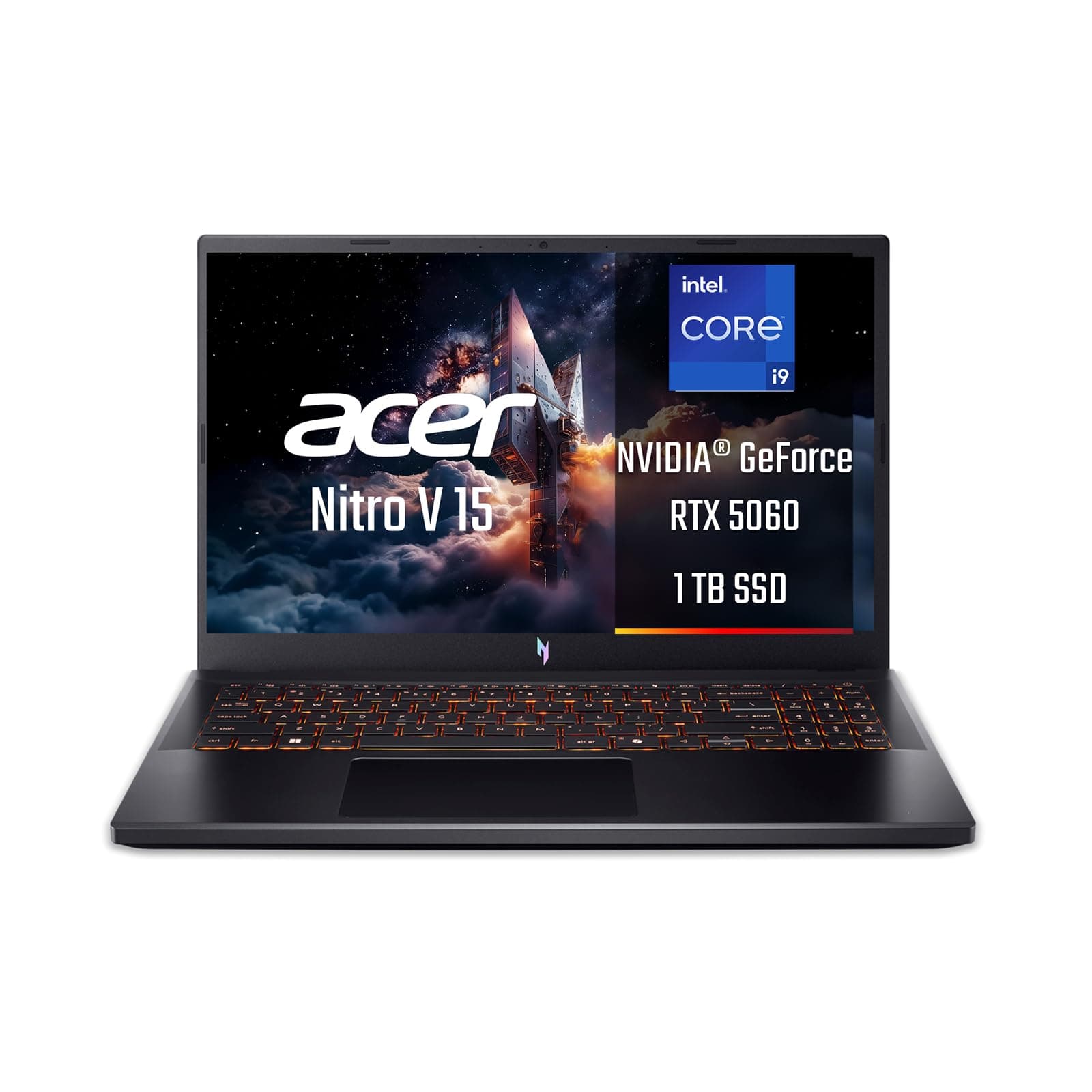 Acer Nitro V 15 ANV15-52-94KP Notebook Gaming, nVidia GeForce RTX 5060 8 GB GDDR7, Intel Core i9-13900H Prozessor, 16 GB DDR4 RAM, 1024 GB SSD, Display 39,5 cm (15,6 Zoll) FHD IPS 165 Hz LED LCD intel core i9-13900h NVIDIA RTX 5060 RAM 16 GB, SSD 1 TB