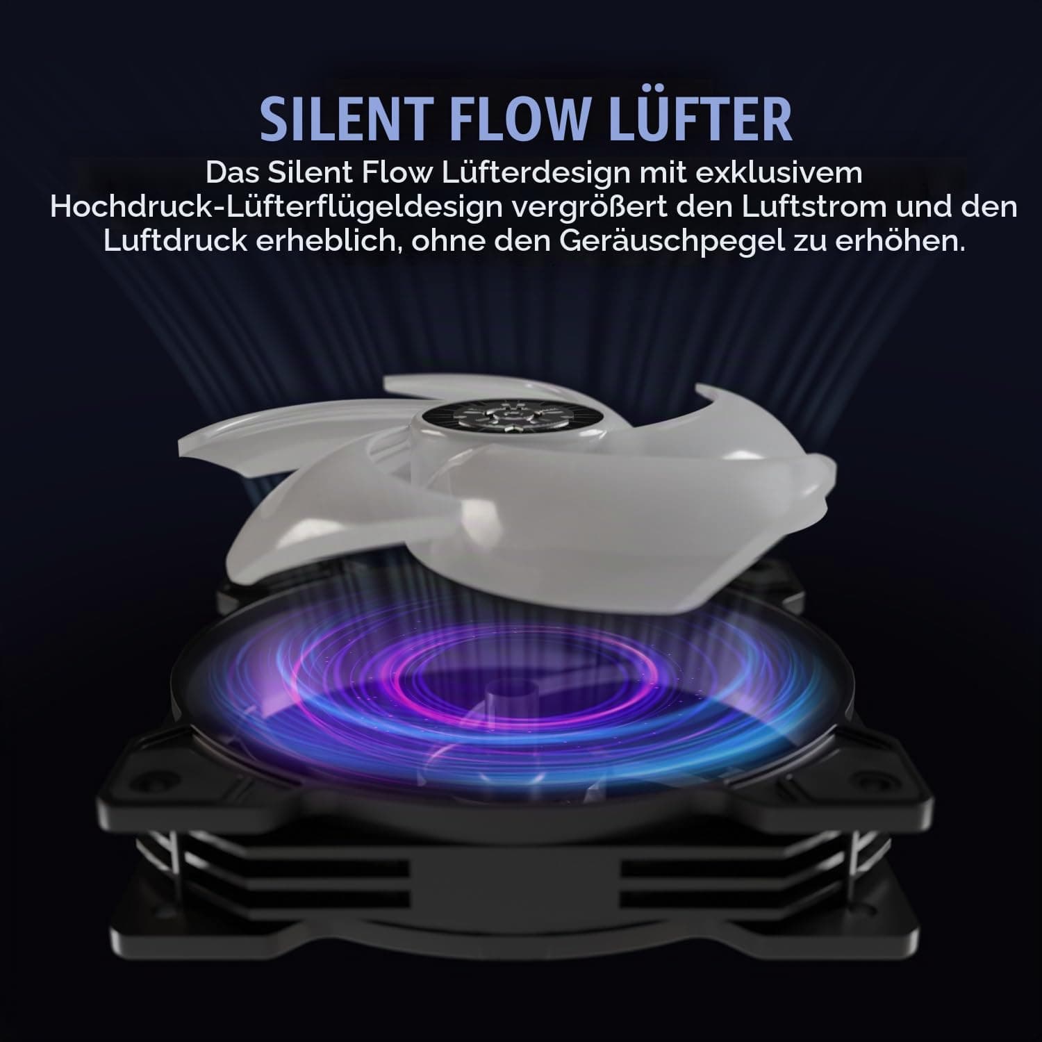 ENERMAX LIQMAXFLO 360mm CPU AIO Liquid Cooler (LGA 1700, 1200, AM5, AM4) - Xtreme Dual Chamber Pumpe- ARGB VRM Wasserblocklüfter- 400W+ TDP (3x 120 PWM ARGB Silent Flow Fan); ELC-LMF360T-ARGB, schwarz Bild 7