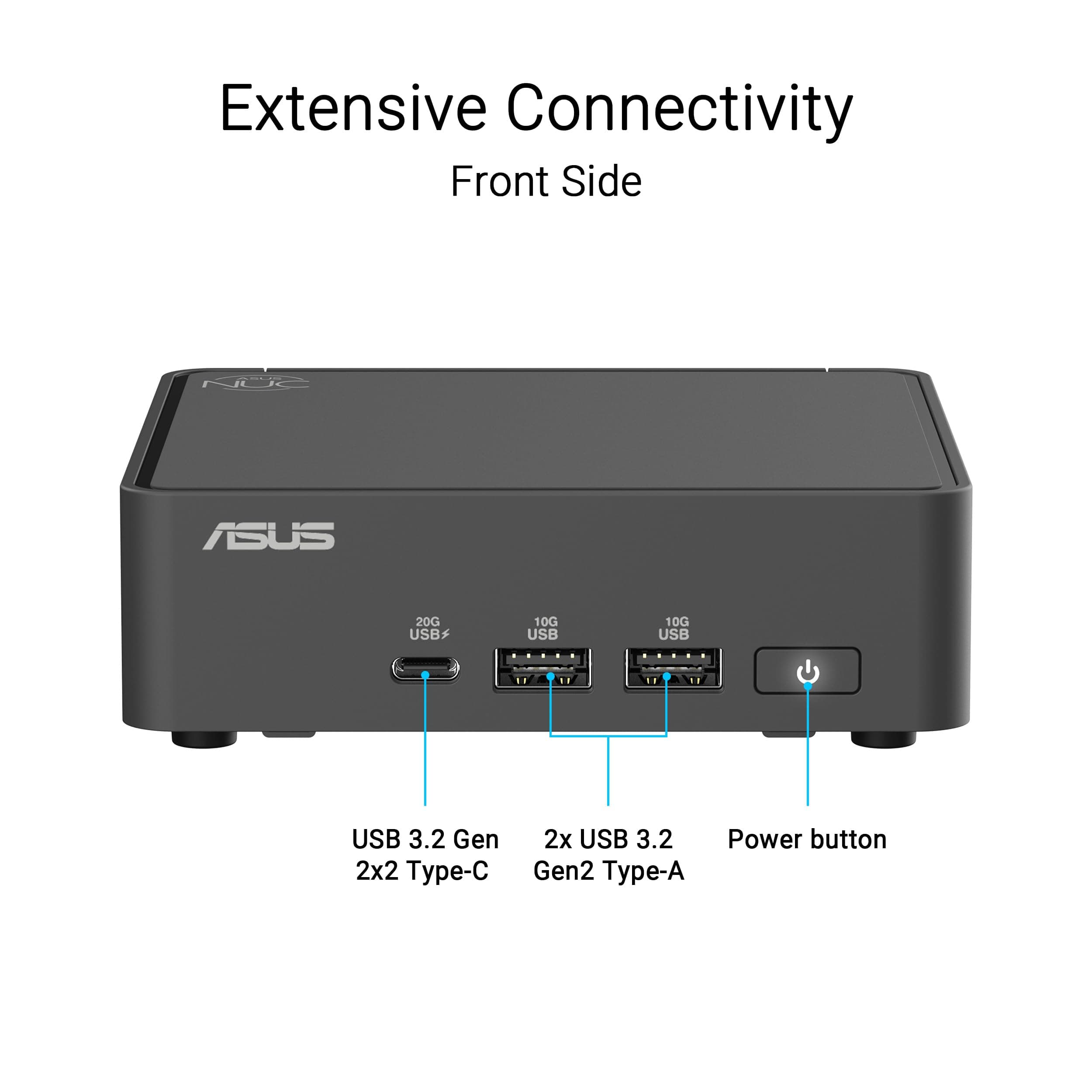 ASUS NUC 15 Pro Plus Kit RNUC15CRSU700002 (Intel Core Ultra 7 255H Prozessor, Intel Arc Grafik, WiFi 7, Bluetooth 5.4, ohne Betriebssystem, mit EU-Netzteil, weiß) Intel Core U7 255H Bild 5