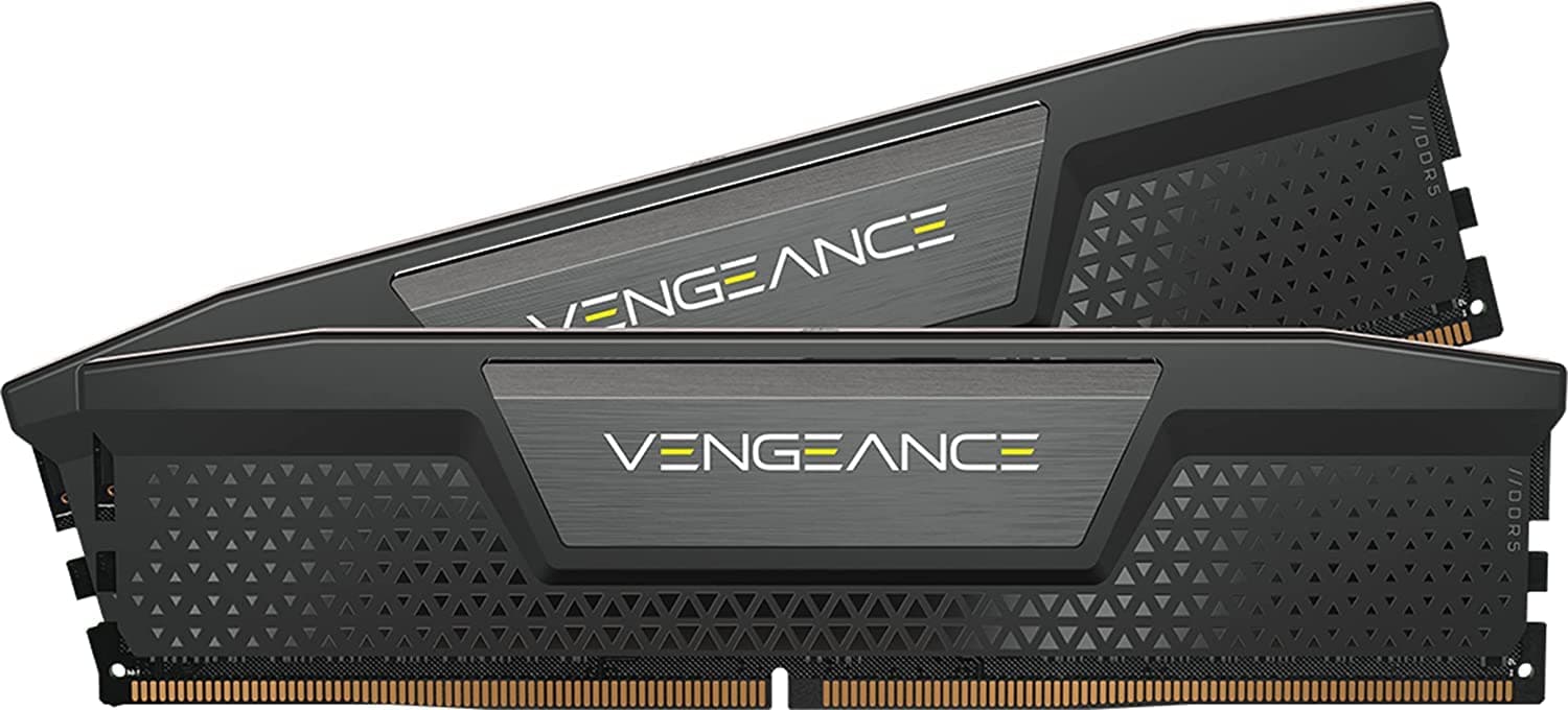 CORSAIR Vengeance DDR5 RAM 32GB (2x16GB) Bis zu 6400MHz CL36 Intel XMP 3.0 Desktop-Arbeitsspeicher – Schwarz (CMK32GX5M2B6400C36) 32GB (2x16GB) Schwarz