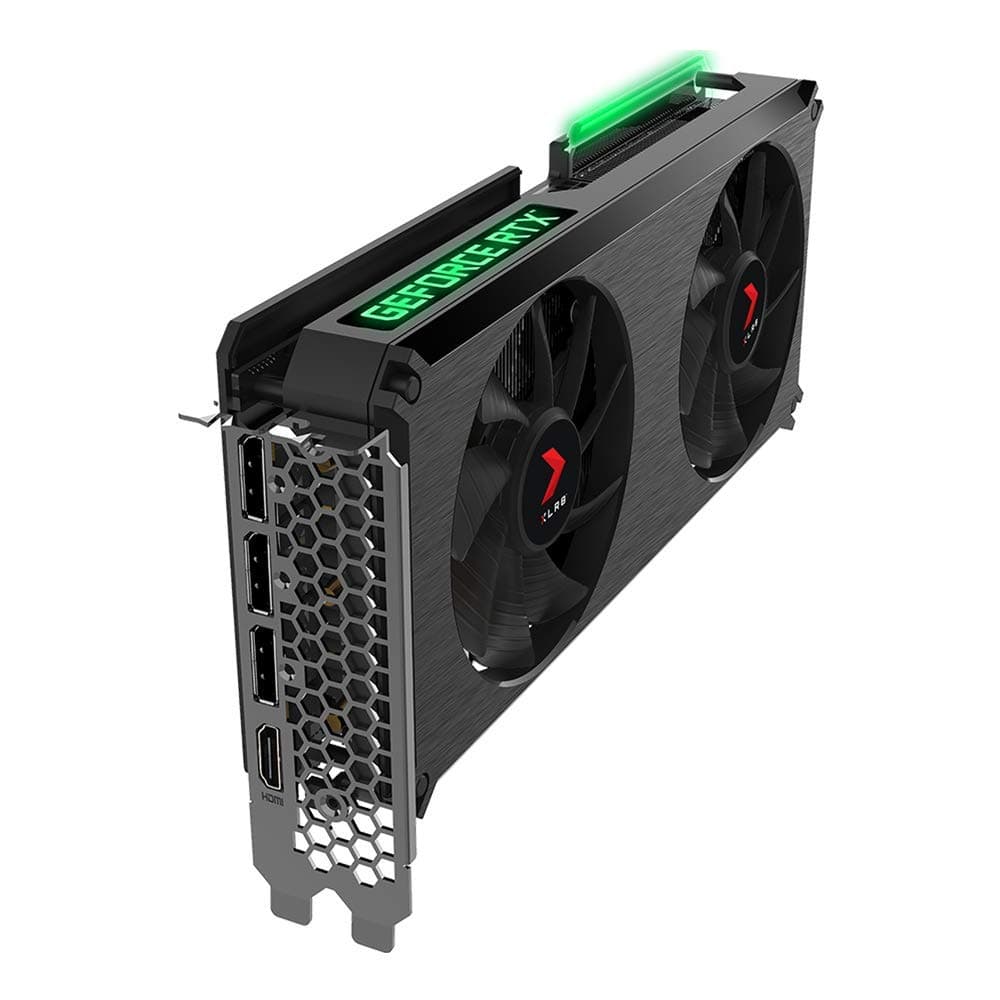 PNY NVIDIA GeForce RTX 3060 12GB XLR8 Gaming Revel EPIC-X RGB GDDR6 Gaming Grafikkarte - 3584 Kerne, 192Bit, 1777MHz Boost, DLSS, Reflex, G-Sync, ShadowPlay, NVENC, DX12 Ultimate, PCIe 4.0 (erneuert) Dual Fan RTX 3060 12GB Dual Bild 7