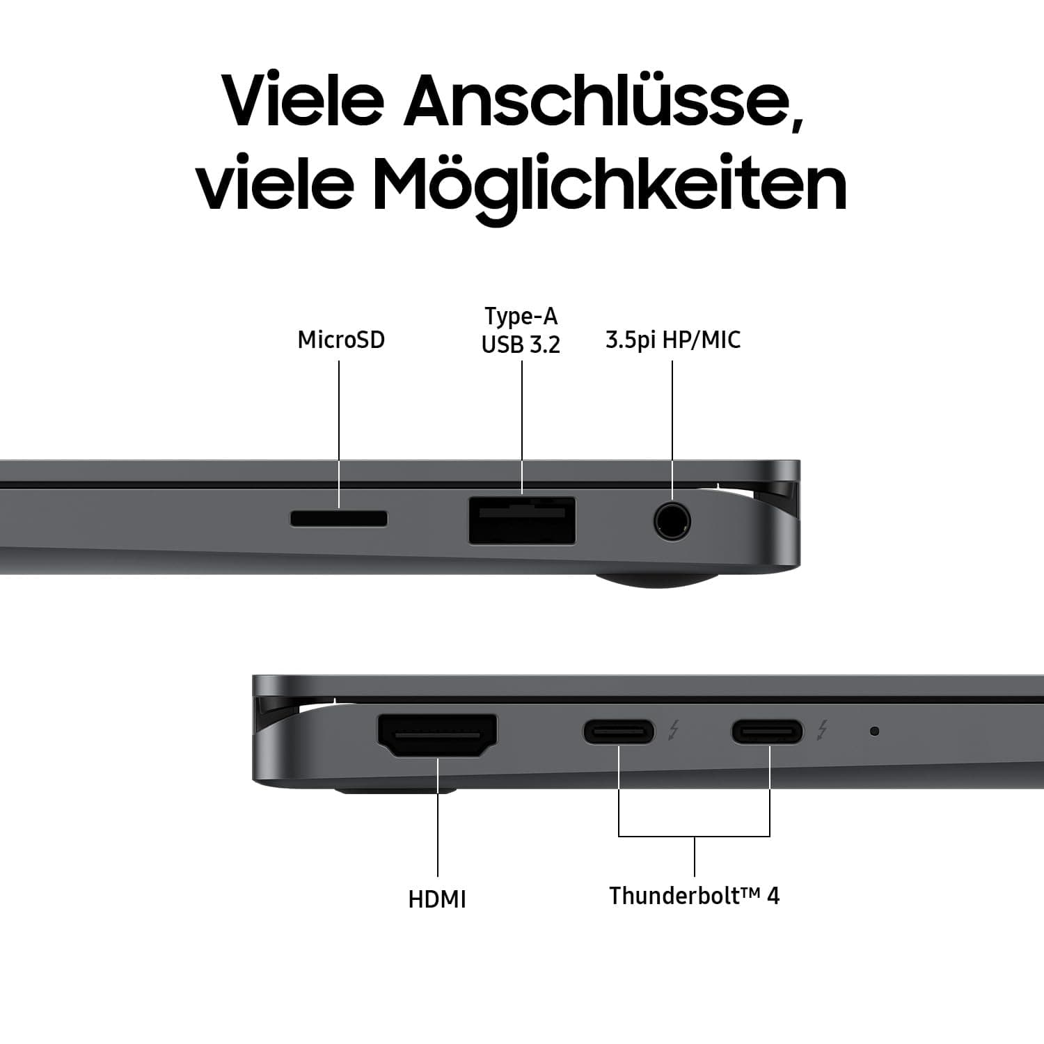 Samsung Galaxy Book5 360 15,6" 2-in-1-Laptop, Convertible AI-Notebook mit Intel Core Ultra 7 Prozessor, 16 GB RAM, 512 GB Speicher, Moonstone Gray, 3 Jahre Herstellergarantie [Exklusiv bei Amazon] 16 GB RAM / 512 GB Speicher Intel Core Ultra 7 Bild 6