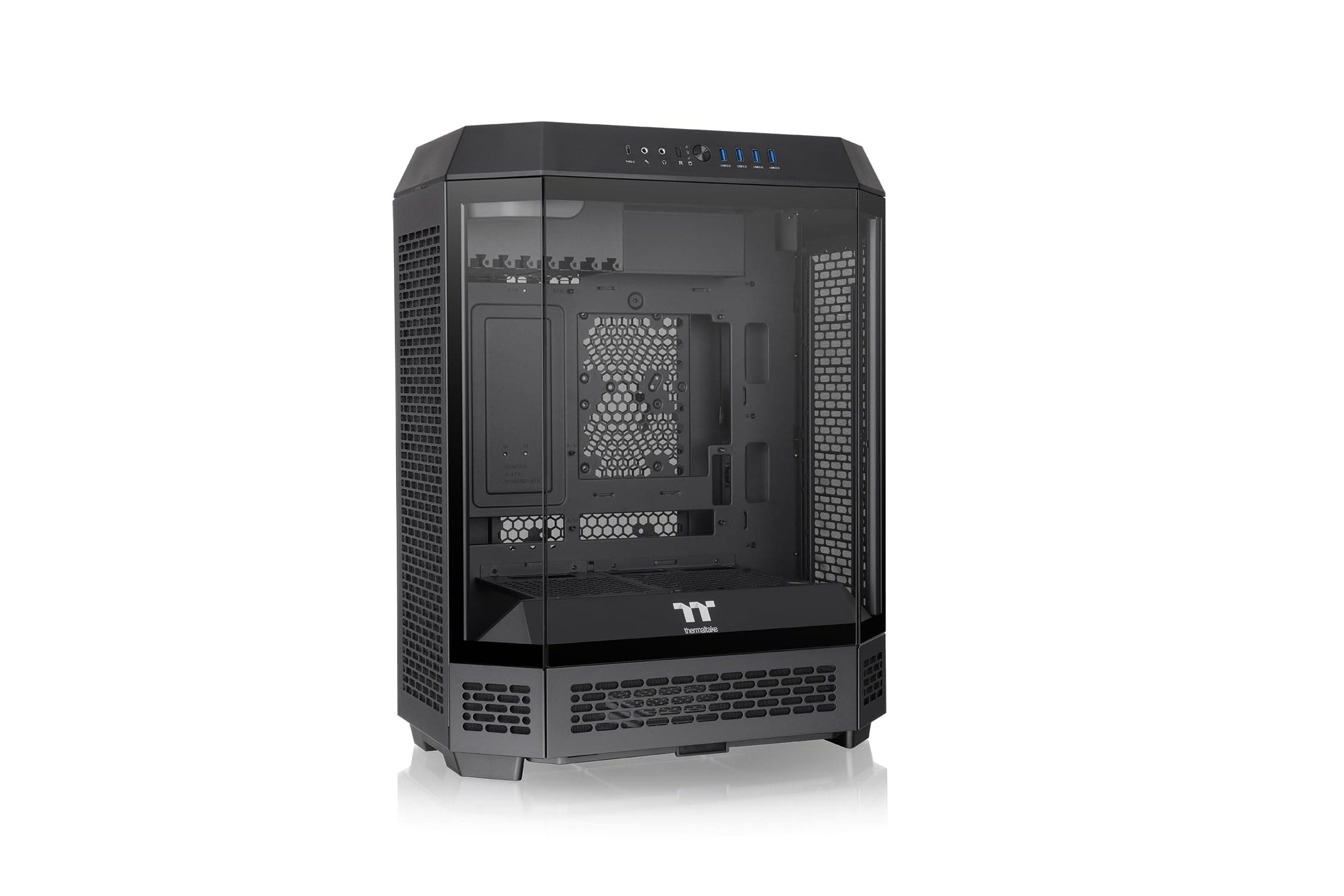 Thermaltake The Tower 600 Mid Tower Chassis | Hidden Connector | Black Bild 2