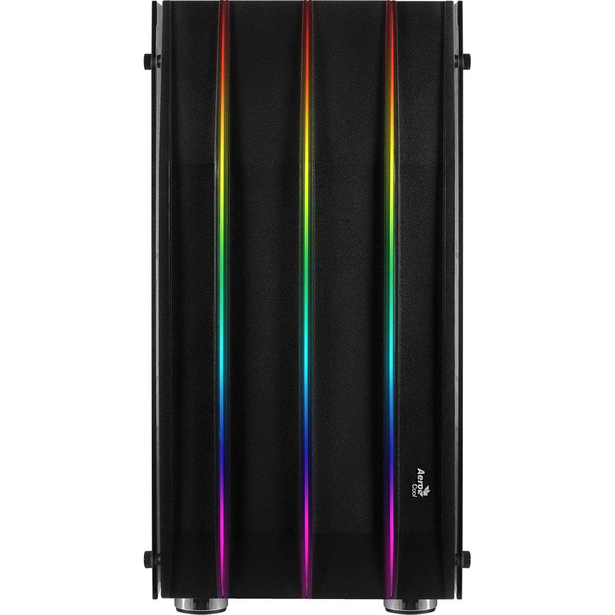 AeroCool KLAW, PC-Gehäuse, ATX, Gehärtetes Glas, Front RGB, 3 RGB-Lüfter, schwarz, única Bild 5