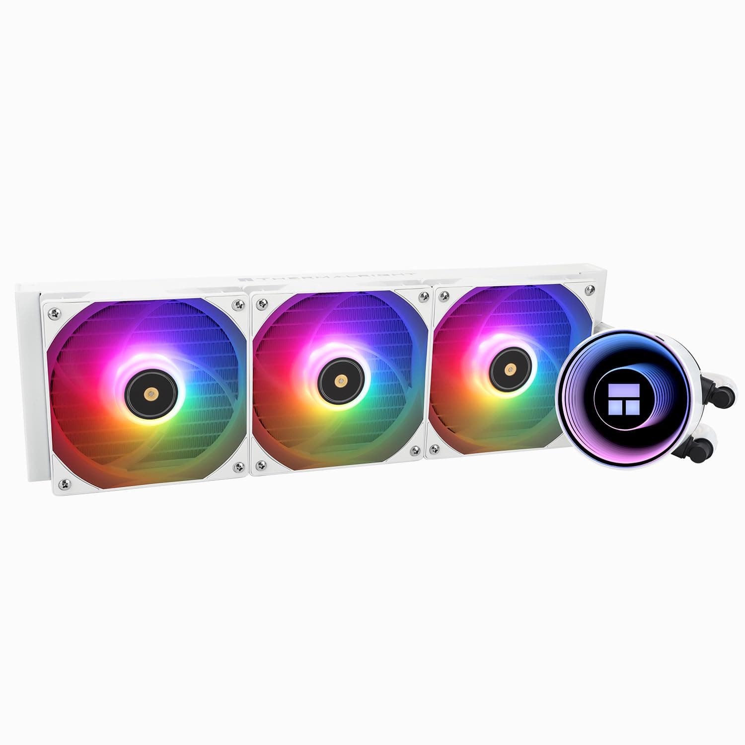 TR Frozen Notte 360 WHITE ARGB V2 CPU-Kühler, Wasser-CPU-Kühler, Spezifikationen des CPU-Kühlers 360 weiß, Dual-Lüfter PWM, S-FDB -Kugellager, geeignet für AMD/AM4, AM5, LGA1851 360MM WHITE-360MM