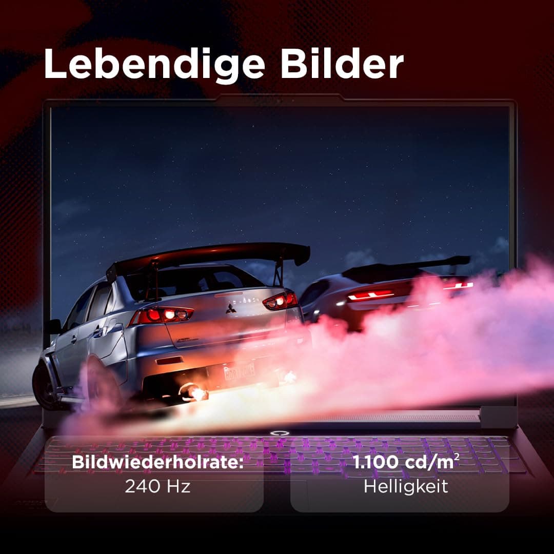 Lenovo Legion Pro 7 Gaming AI Laptop | 16" WQXGA OLED 240Hz Display | AMD Ryzen 9 9955HX | 32GB RAM | 1TB SSD | NVIDIA GeForce RTX 5070Ti | Windows 11 | QWERTZ | Schwarz | 3 Monate GamePass Bild 8