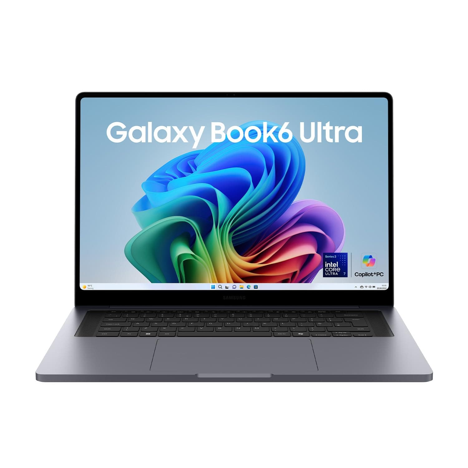 Samsung Galaxy Book6 Ultra 16 Zoll – AI Laptop mit Intel Core Ultra 7 Prozessor, 32 GB RAM, 512 GB SSD, NVIDIA RTX 5060, Touchscreen Display, Gray, 3 Jahre Herstellergarantie [Exklusiv bei Amazon]