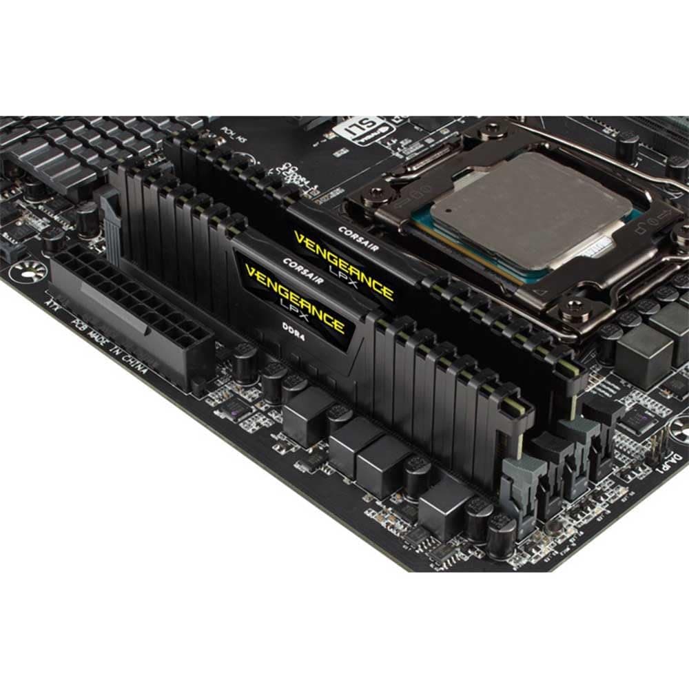 Corsair Vengeance LPX 16GB (2x8GB) DDR4 2400MHz C14 XMP 2,0 High Performance Desktop Arbeitsspeicher Kit, Schwarz, CMK16GX4M2A2400C14, 2 x 8 GB Bild 7