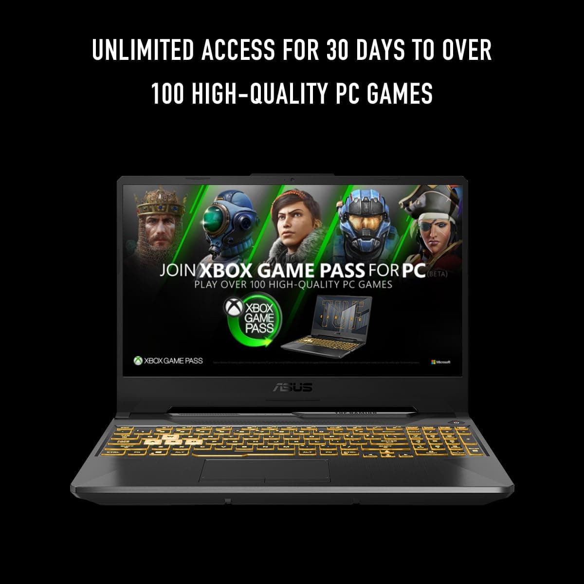 ASUS TUF Gaming A15 Gaming Laptop, 15,6 Zoll FHD 16:9 144Hz Display, AMD Ryzen™ 5 7535HS Prozessor, NVIDIA® GeForce RTX™ 3050, 16GB DDR5, 512GB PCIe® Gen 4.0 SSD, Wi-Fi 6, Windows 11 Home Bild 8