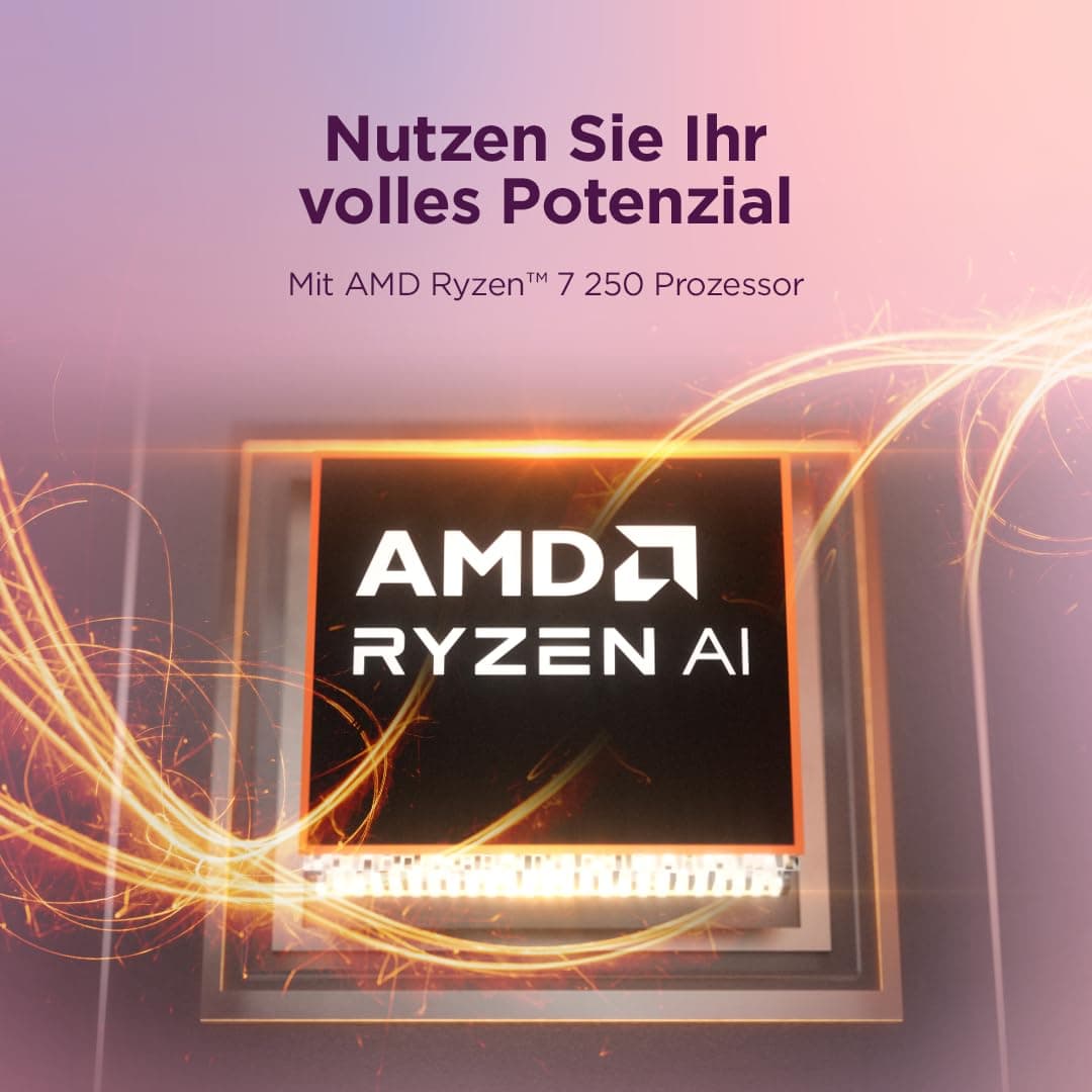 Lenovo IdeaPad 5 2in1 Laptop | 14" WUXGA Touch Display | AMD Ryzen 7 250 | 16GB RAM | 512GB SSD | AMD Radeon 780M | Windows 11 | QWERTZ | exkl. Farbe in Cosmic blau | 3 Monate Premium Care Bild 5