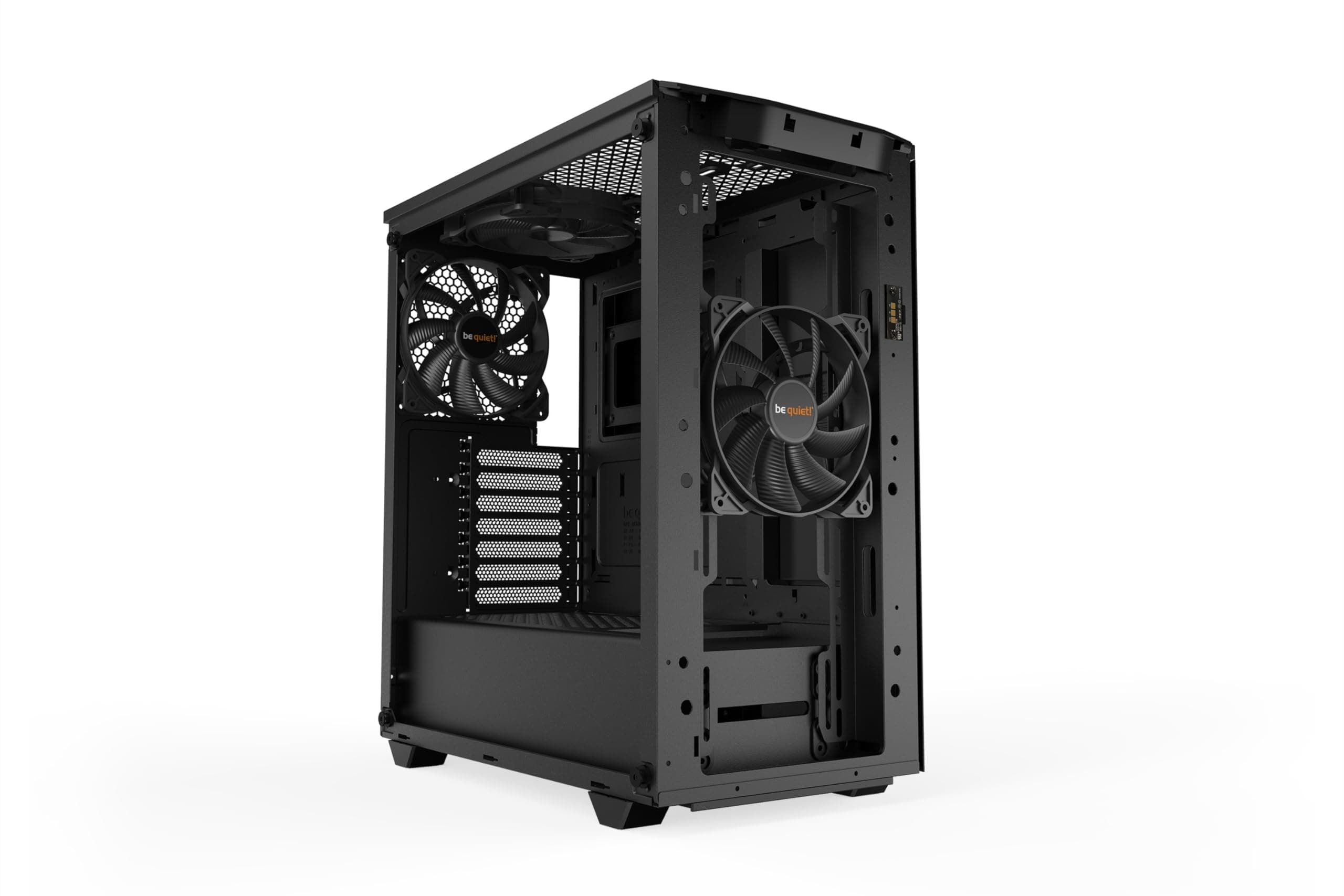 be quiet! Pure Base 500DX Black PC-Gehäuse, 3X Pure Wings 2 Lüfter, ARGB LEDs, Radiatoren bis 360mm, Seitenfenster aus Temperglas Bild 5