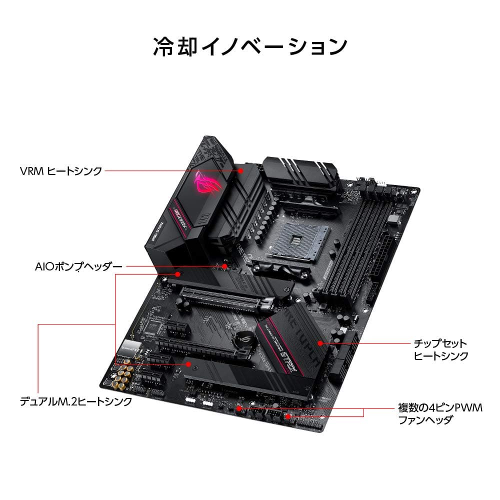 ASUS ROG Strix B550-F Gaming Mainboard Sockel (PC) AMD AM4 Formfaktor (Details) ATX Mainboard-Chipsa Bild 5