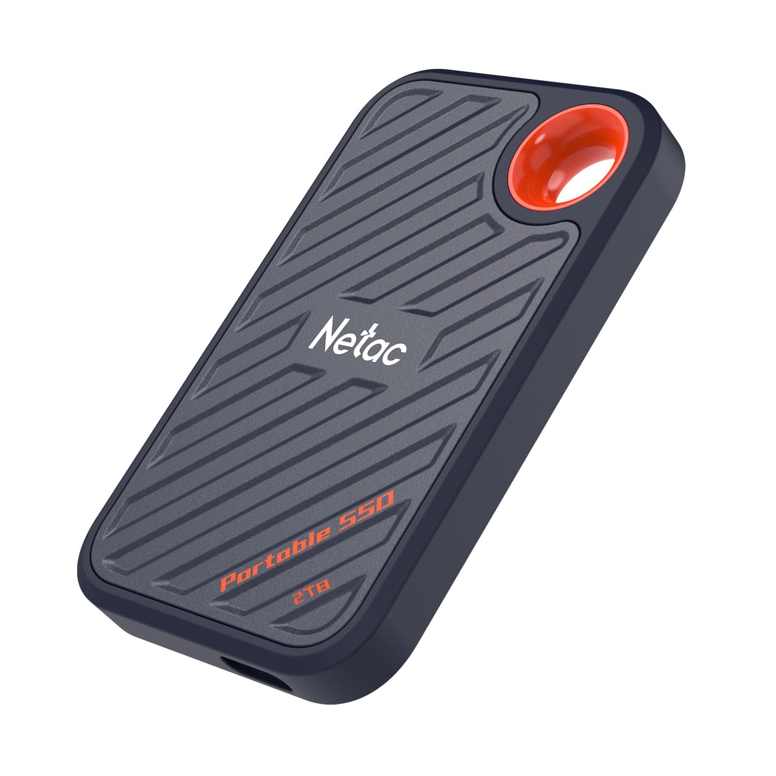 Netac ZX20 512GB Extreme 512GB NVMe Portable SSD USB 3.2-C bis zu 2000MB/s Lesebeständig Staubgeschützt Bild 2