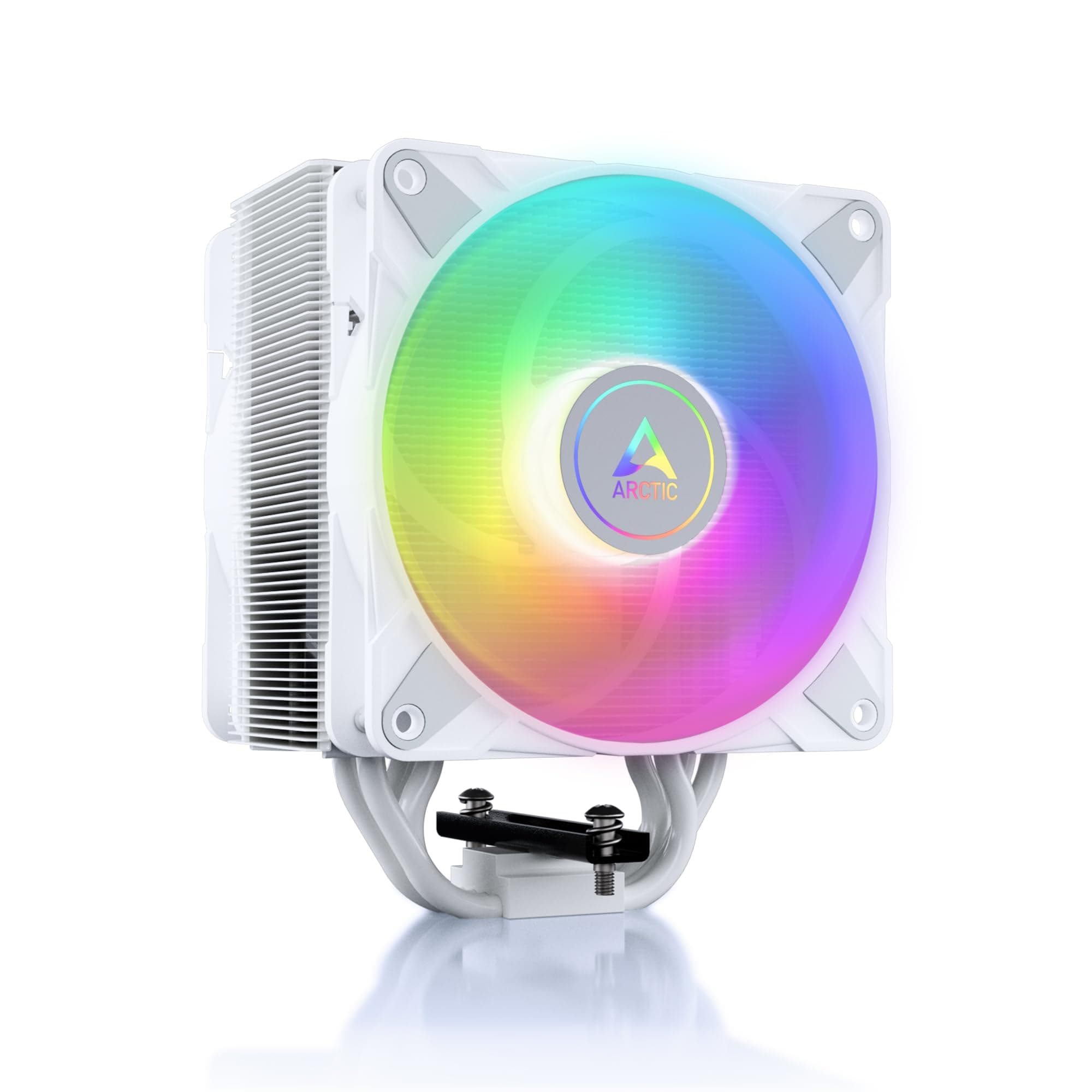 ARCTIC Freezer 36 A-RGB - CPU Kühler mit Push-Pull & ARGB Beleuchtung für Intel & AMD, Single-Tower, 2 druckoptimierte 120 mm P-Lüfter, Hydrodynamisches Gleitlager, 200–2000 rpm, inkl. MX-6 - Weiß Bild 7