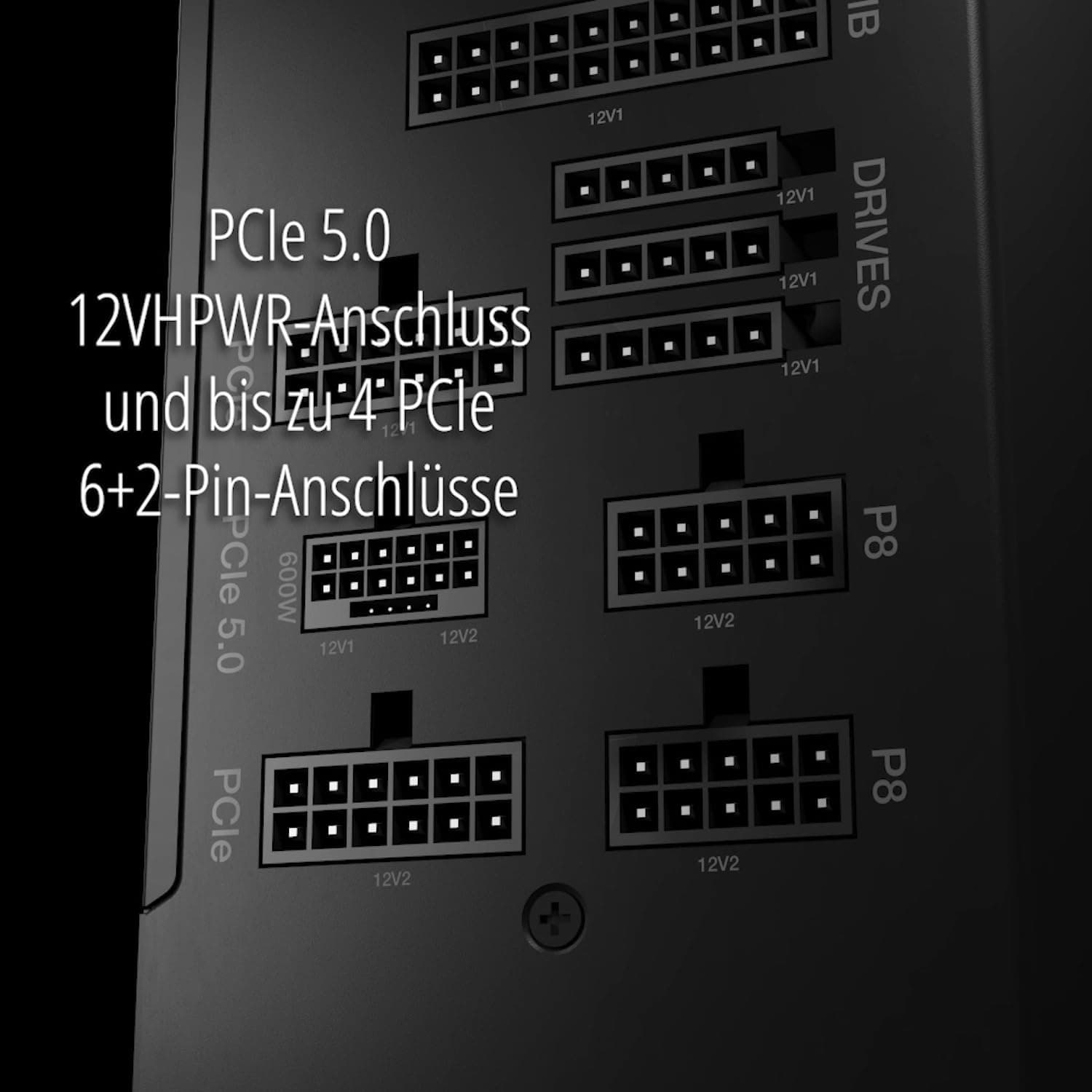 be quiet! Pure Power 12 M 650W, ATX 3.1 und PCIe 5.1 kompatibel, 80 Plus Gold, moduleres Netzteil, 12V-2x6-Kabel inkludiert, 120mm be quiet! Lüfter, BN342 Bild 5