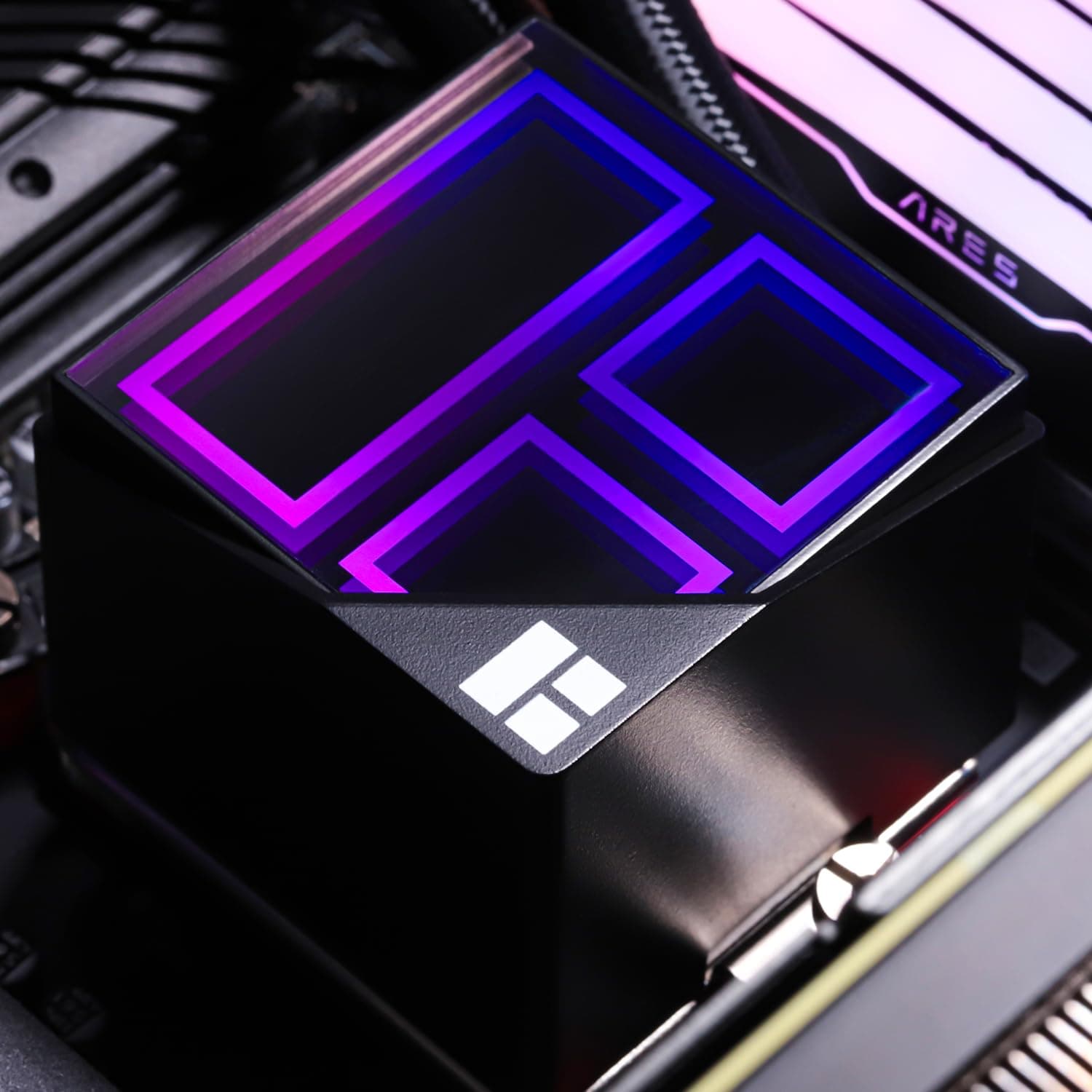 TR Thermalright Frozen Infinity 240 Schwarz Flüssigkeit CPU Kühler, 240mm Aio Kühler-Infinity Spiegel Lichteffekt, 2000U/min, für AM4/AM5, Intel LGA1851/1700/1150/1151 Bild 5