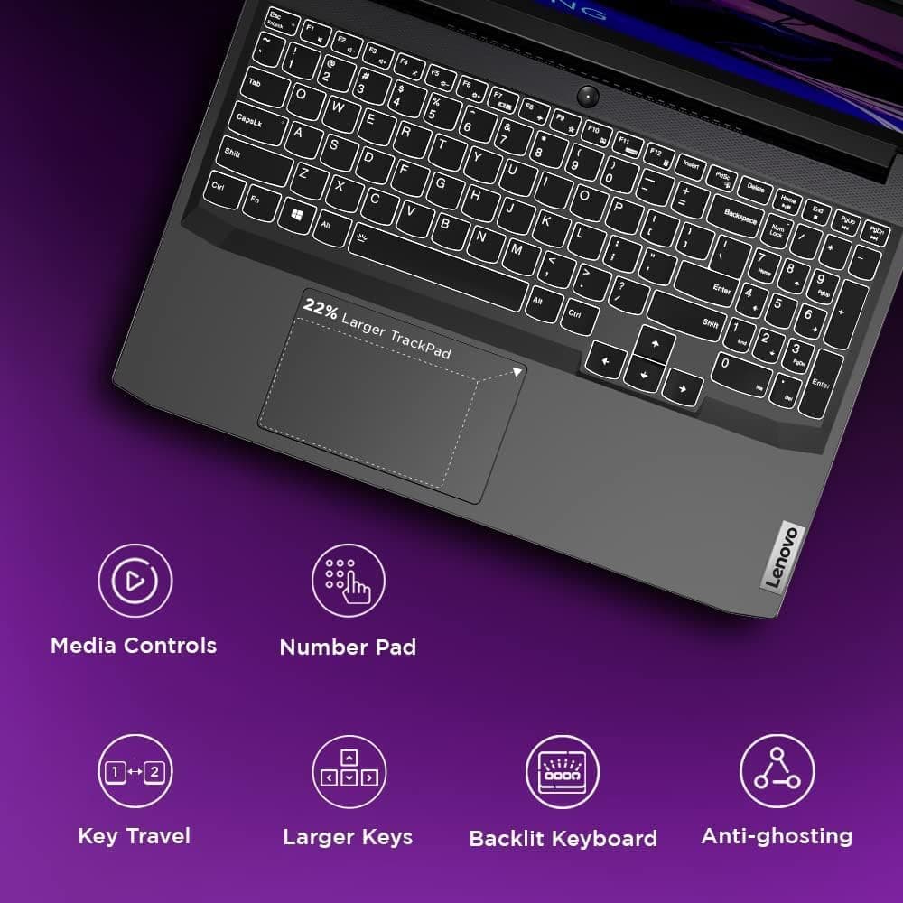 Lenovo LOQ 15 Gaming Laptop - RTX 4050 - Intel Core i5-12450HX Beat AMD Ryzen 7 4800H - 32GB RAM| 2TB SSD - 15,6 Zoll FHD Display 144Hz - Tastatur mit Hintergrundbeleuchtung - Windows 11 - Portatil Bild 4