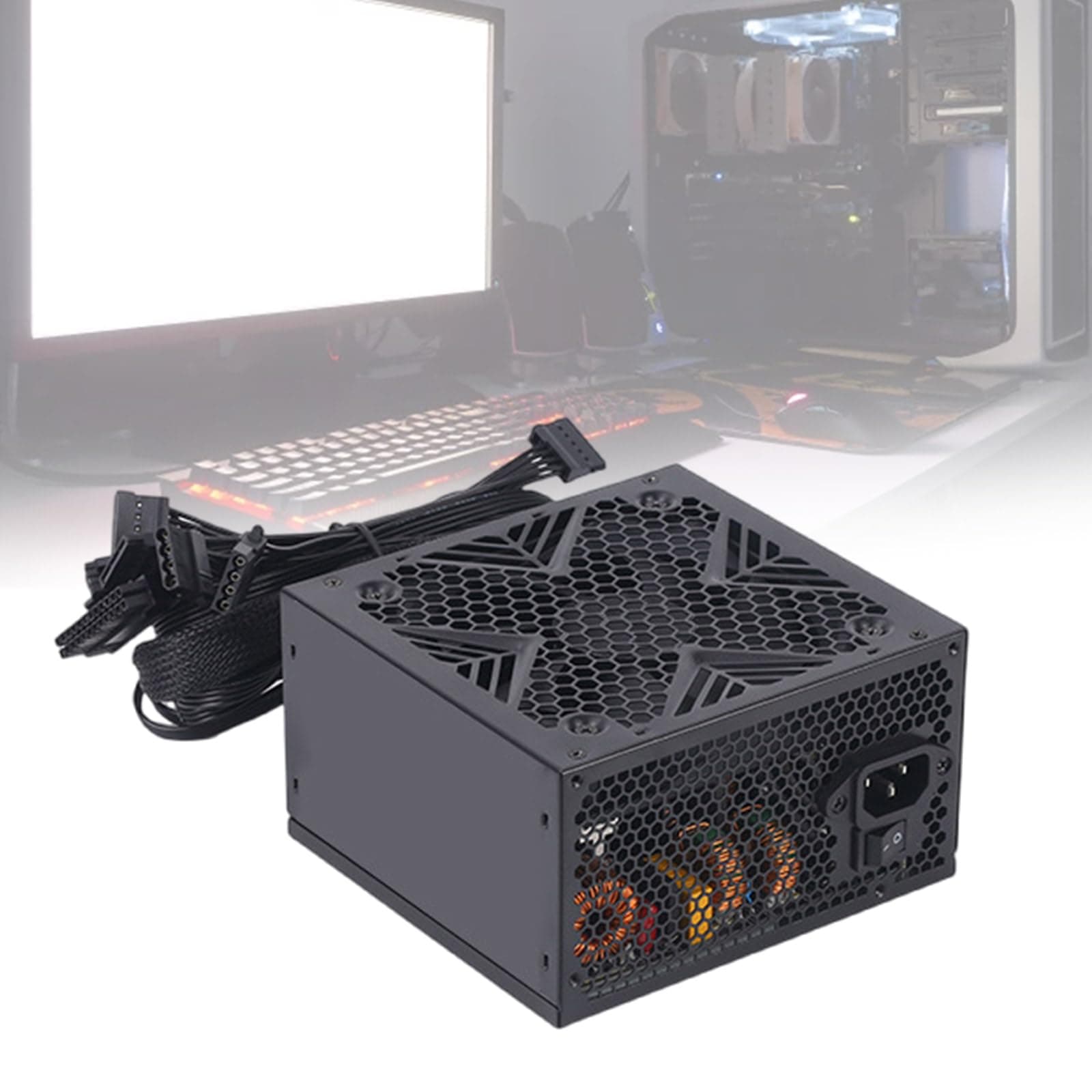 Netzteil 550W/650W/750W für Gamer PC Power mit intelligenter Lüftersteuerung und zuverlässiger Spannungsausgabe 550 W Bild 3