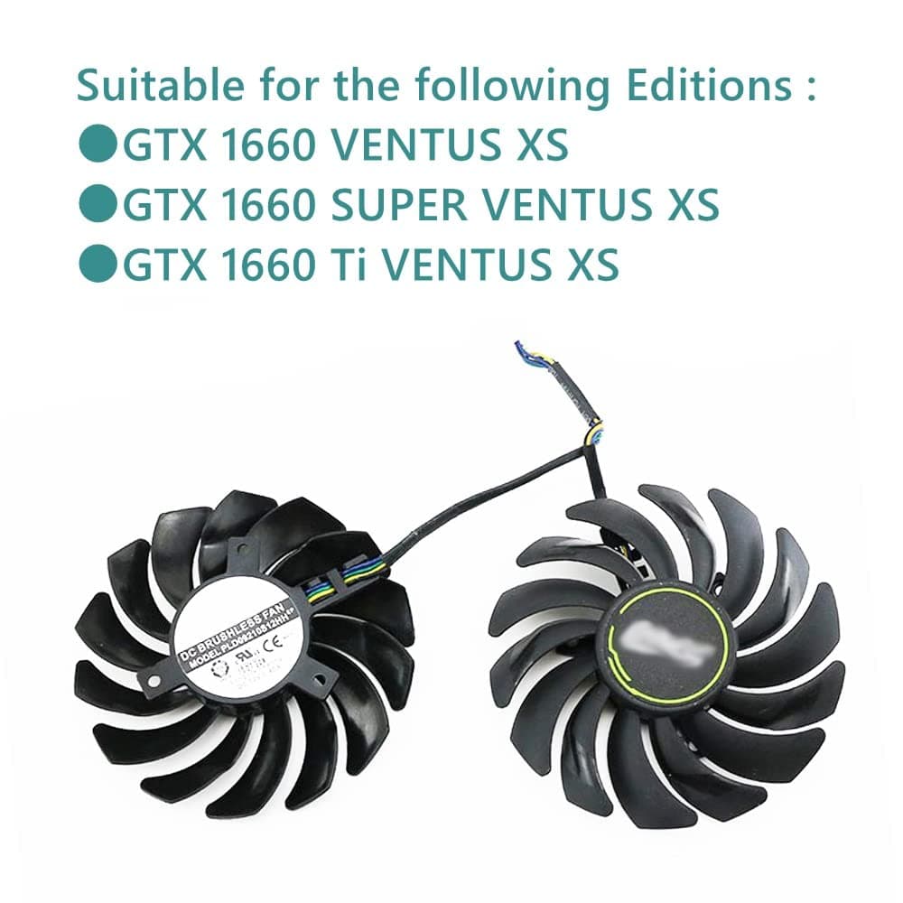 PLD09210S12HH 85mm Grafikkarten Lüfter Kompatibel mit MSI GTX 1660 GTX1660 SUPER 1660Ti VENTUS Leiser Kühler Lüfter Bild 3