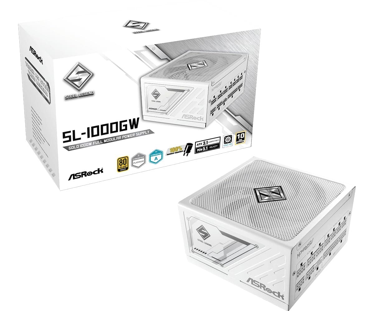ASRock Steel Legend PC-Netzteil, 1000W, ATX, 80+ Gold-Zertifizierung Bild 3