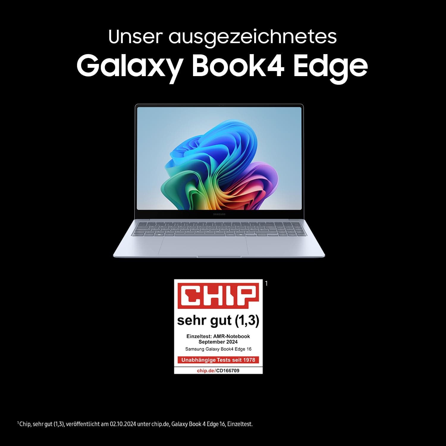 Samsung Galaxy Book4 Edge Galaxy AI-Laptop, 16-Zoll-Display, 16GB RAM, Snapdragon X Elite Pro Prozessor, Notebook 1TB Speicher, Copilot+ PC, Sapphire Blue, 3 Jahre Herstellergarantie 16 Zoll 1 TB Bild 2