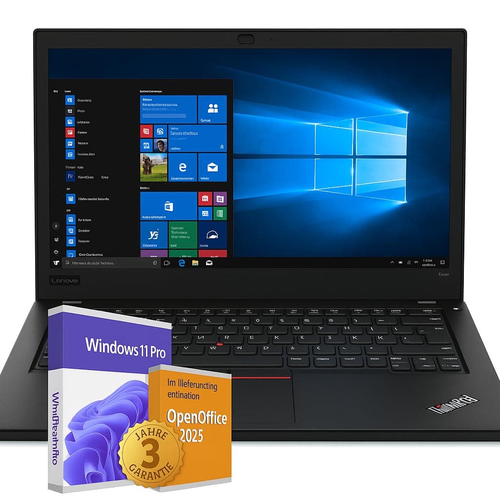 Lenovo Notebook Laptop ThinkPad L480 • 14 Full-HD • CPU Intel Core i5 8th Generation • 32 GB RAM • 1 TB SSD • Windows 11 Pro • mit 3 Jahren Garantie • OpenOffice 2025 • Windows Defender Antivirus ThinkPad L480 32/1TB