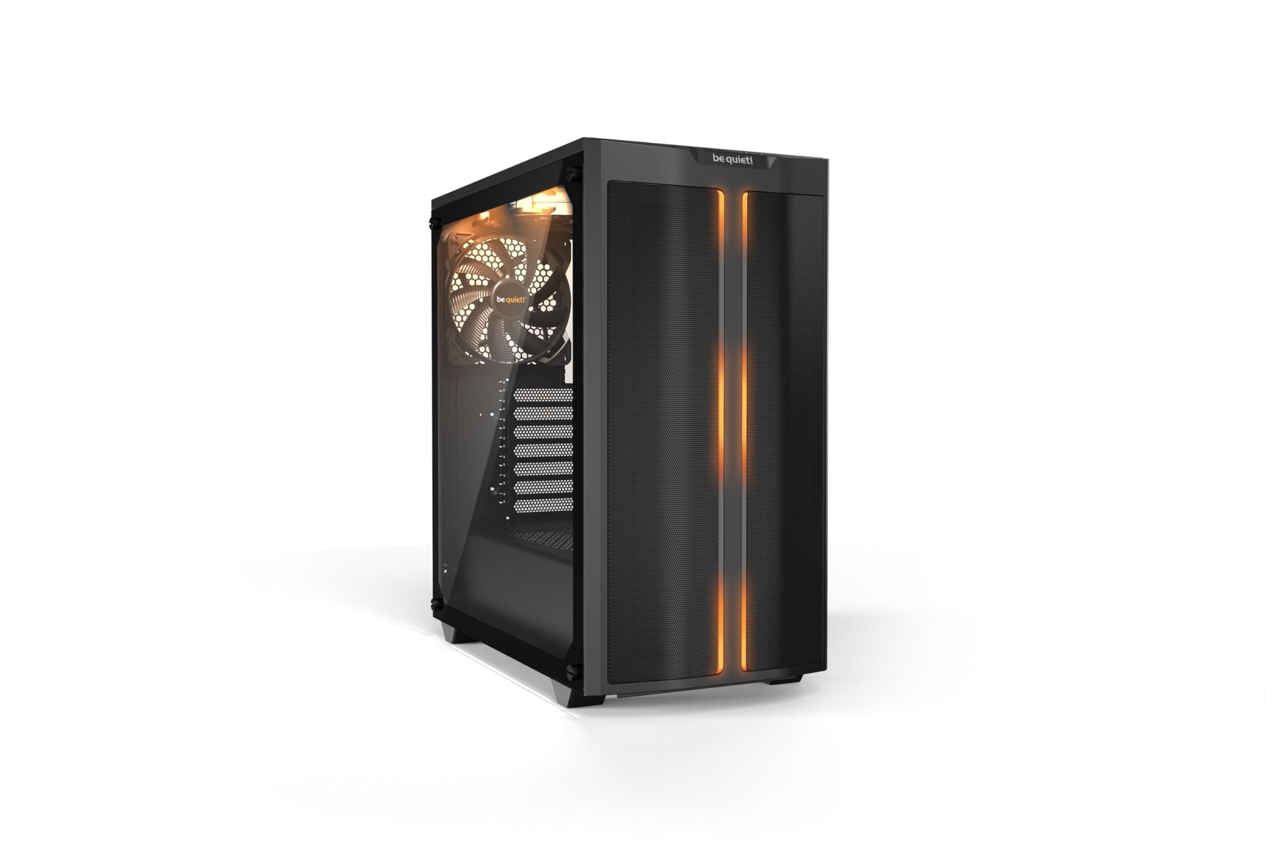 be quiet! Pure Base 500DX Black PC-Gehäuse, 3X Pure Wings 2 Lüfter, ARGB LEDs, Radiatoren bis 360mm, Seitenfenster aus Temperglas Bild 2