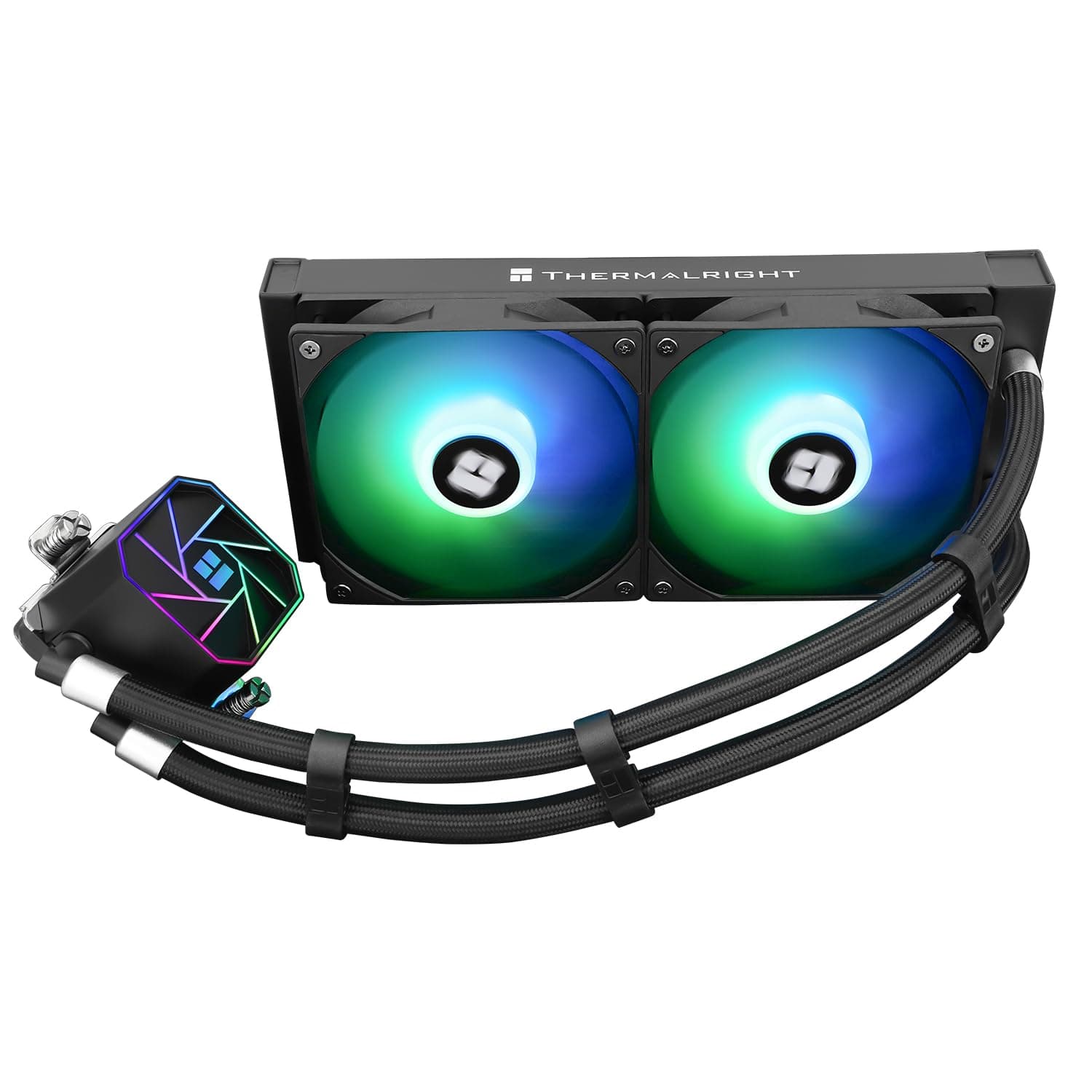 Thermalright TR AQUA ELITE 240 V3 CPU-Flüssigkeitskühler,240mm AIO-Doppel-PWM-ARGB-Lüfter,effiziente PWM-gesteuerte Pumpe,für AMD/AM5/AM4,Intel LGA1700/1851 Bild 2