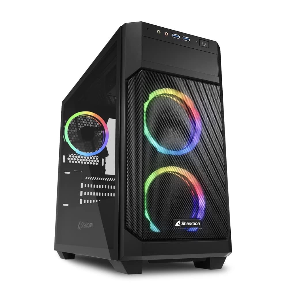 Sharkoon V1000 Rgb Micro Tower Nero (sharkoon V1000 Rgb - Microatx) Classic