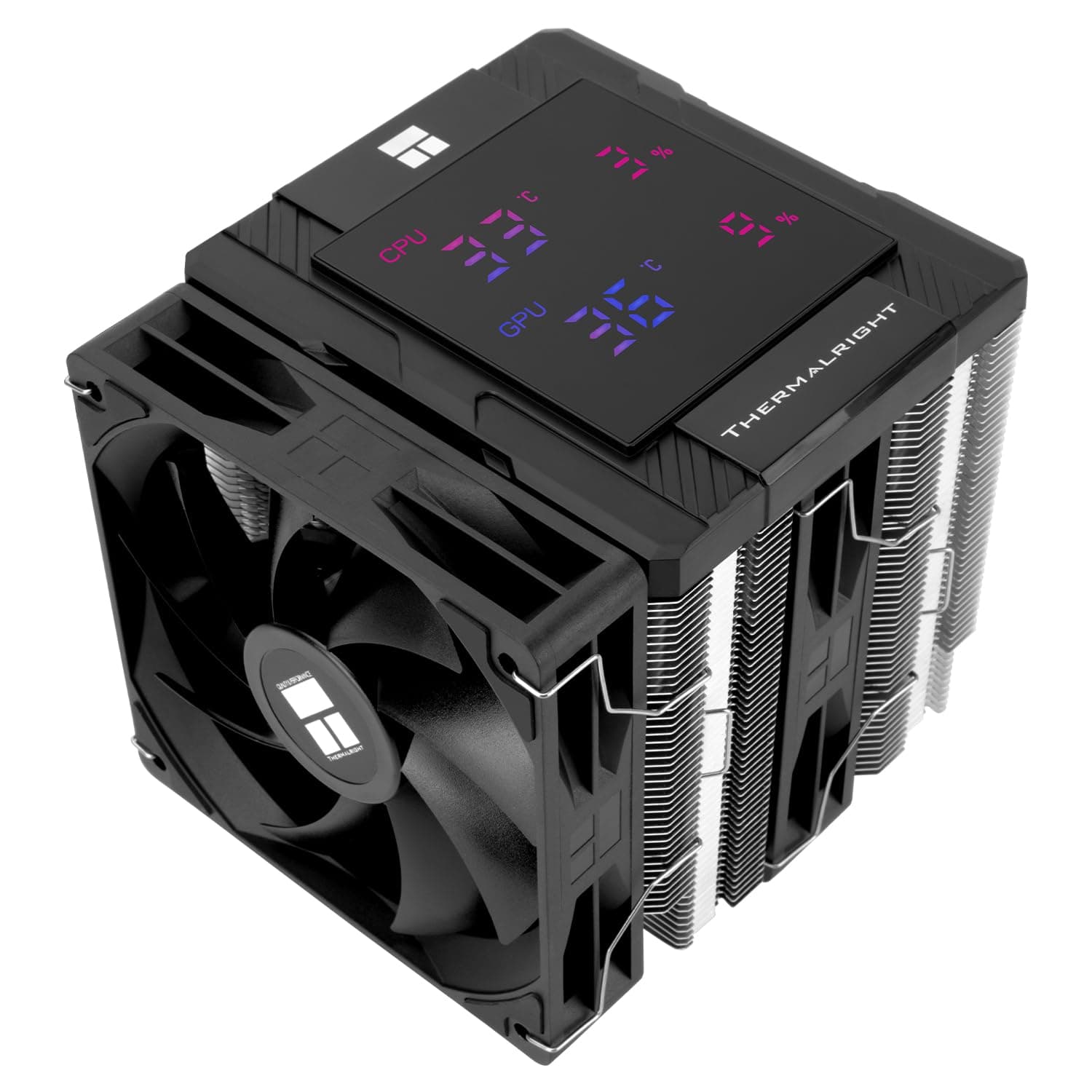 TR Peerless Assassin 120 Digital Black – CPU-Kühler für Computer mit 6 Wärmerohren, für AM4/AM5, Intel LGA1700/1851/1150/1151/1200 Bild 2