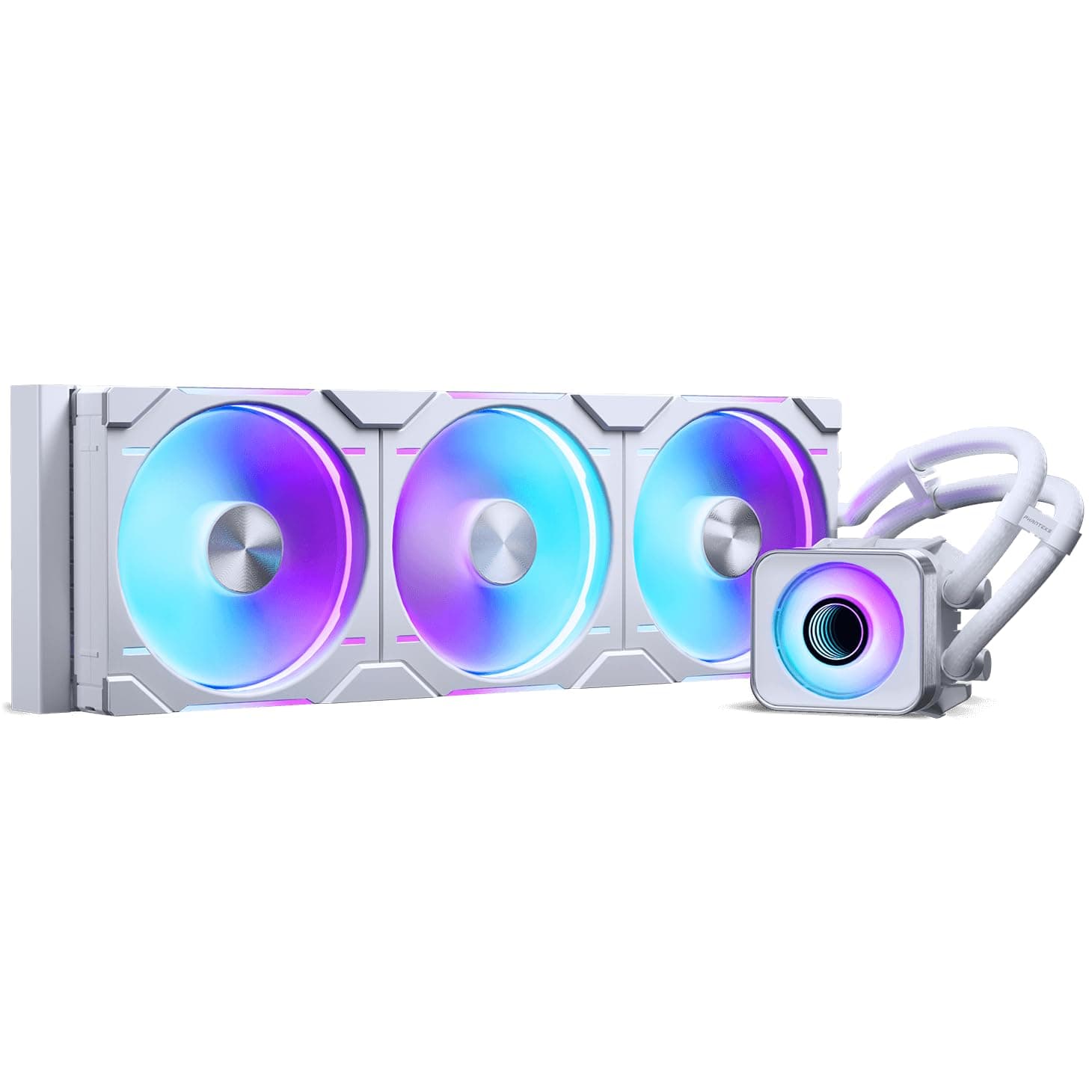 PHANTEKS Glacier One 420D30 X2 DRGB Weiß | 420mm AIO-Wasserkühlung – CPU-Kühler für High-End Gaming PCs mit VRM-Lüfter & RGB-Beleuchtung Weiß 420