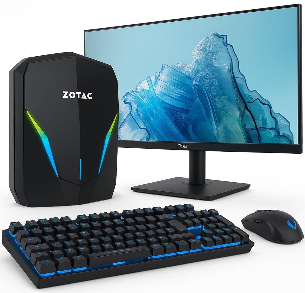 shinobee Z0TAC High End Gaming PC Set Intel Core i7 9750 12 Threads 4.50GHz - GeForce RTX 3000 6 GB - 32 GB DDR4-1 TB NVME SSD - Windows 11-27-TFT - WLAN - Gamer PC Computer Rechner - #8332 Zotac i7 - 32GB - 1TB - RTX3000 - 27" TFT Intel Core i7
