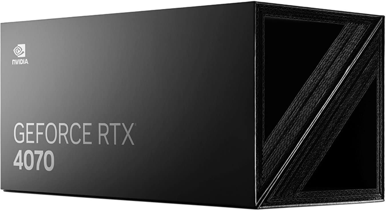 NVIDIA GeForce RTX 4070 Founder's Edition (FE) Grafikkarte, Titan und Schwarz, 900-1G141-2544-000 Bild 3