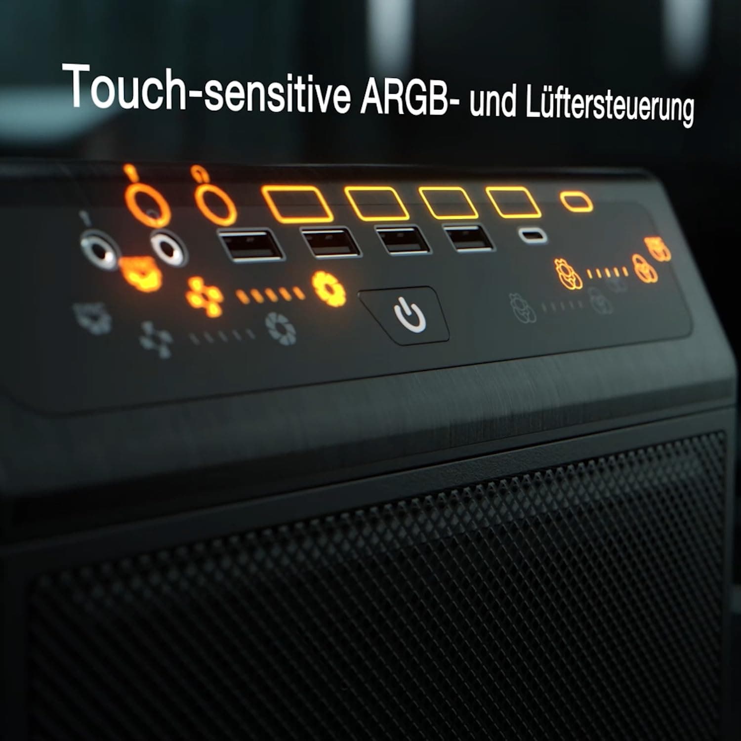 be quiet! Dark Base Pro 901 Black PC-Gehäuse, maximaler Airflow, 3X Silent Wings 4 PWM Lüfter nahezu unhörbarer Betrieb Touch-sensitives I/O-Panel, invertiertes Layout möglich, ARGB-Beleuchtung Bild 8