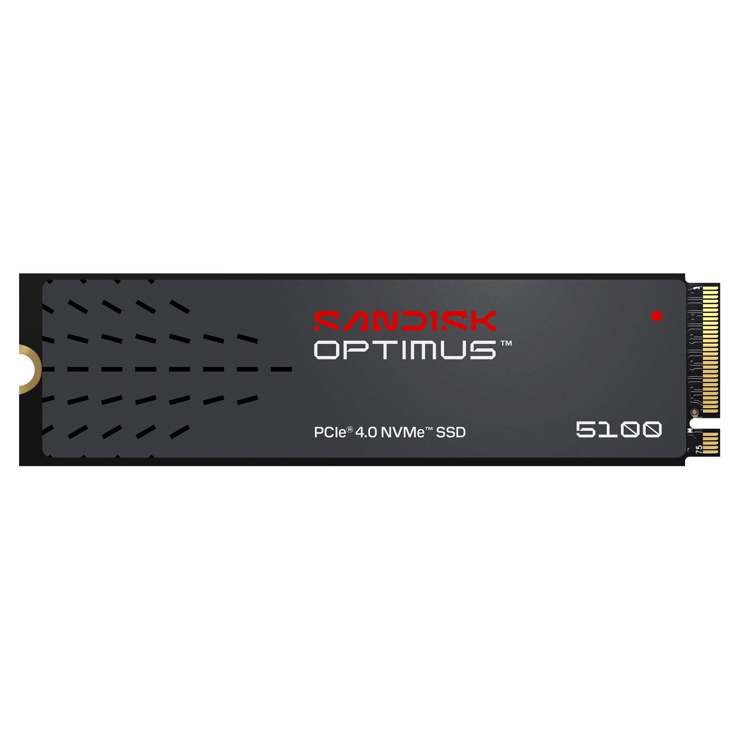SANDISK Optimus 5100 NVMe SSD 1 TB (bis zu 7.100/6.700 MB/s sequentielles Lesen/Schreiben, M.2 2280, PCIe 4.0x4)
