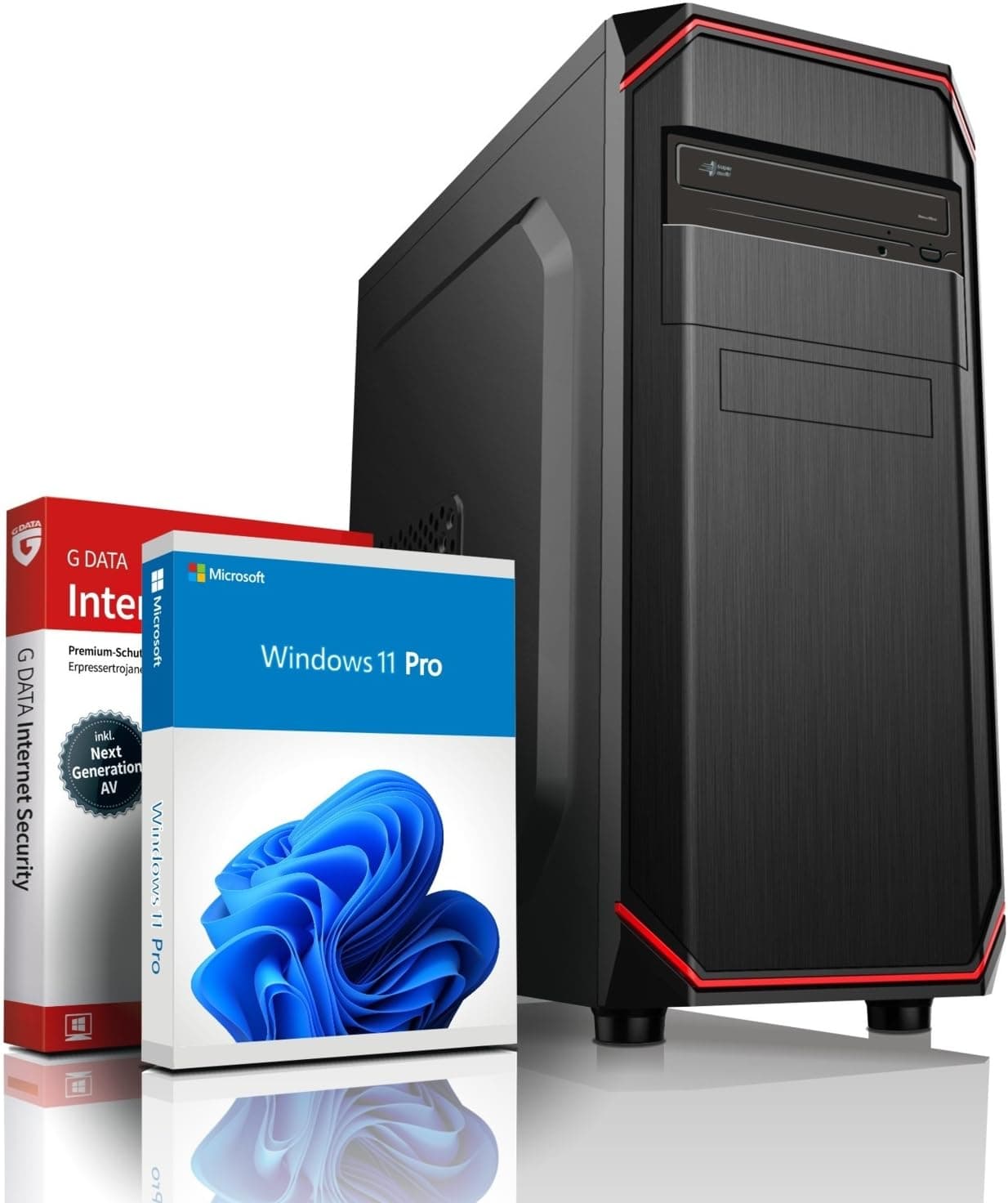 shinobee Business Office Work V3 - Intel Core i7-12700F - 32GB DDR4 RAM - 1000 GB SSD - Windows 11 Pro - Nvidia GeForce - DVD±ROM - WLAN - MS Office - #8140 32GB DDR4 - 1TB SSD - Nvidia GeForce Intel Core i7 12700F