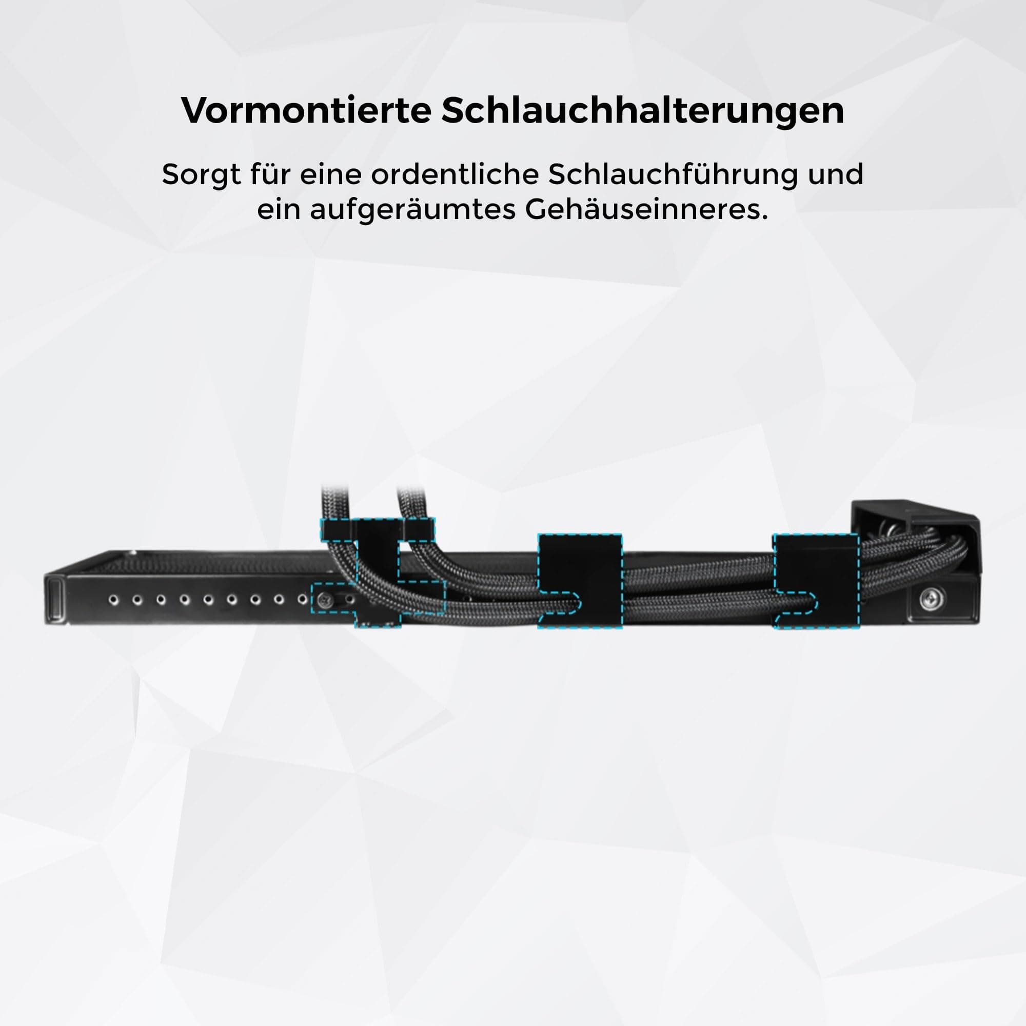 Lian Li HydroShift II LCD-C 360 TL Wireless – 360 mm AiO-Wasserkühlung Weiß – 3x 120 mm PWM RGB Lüfter – 2,1" LCD Display – CPU-Kühler für Intel LGA1851 / 1700 – AMD AM4 / AM5 Bild 5