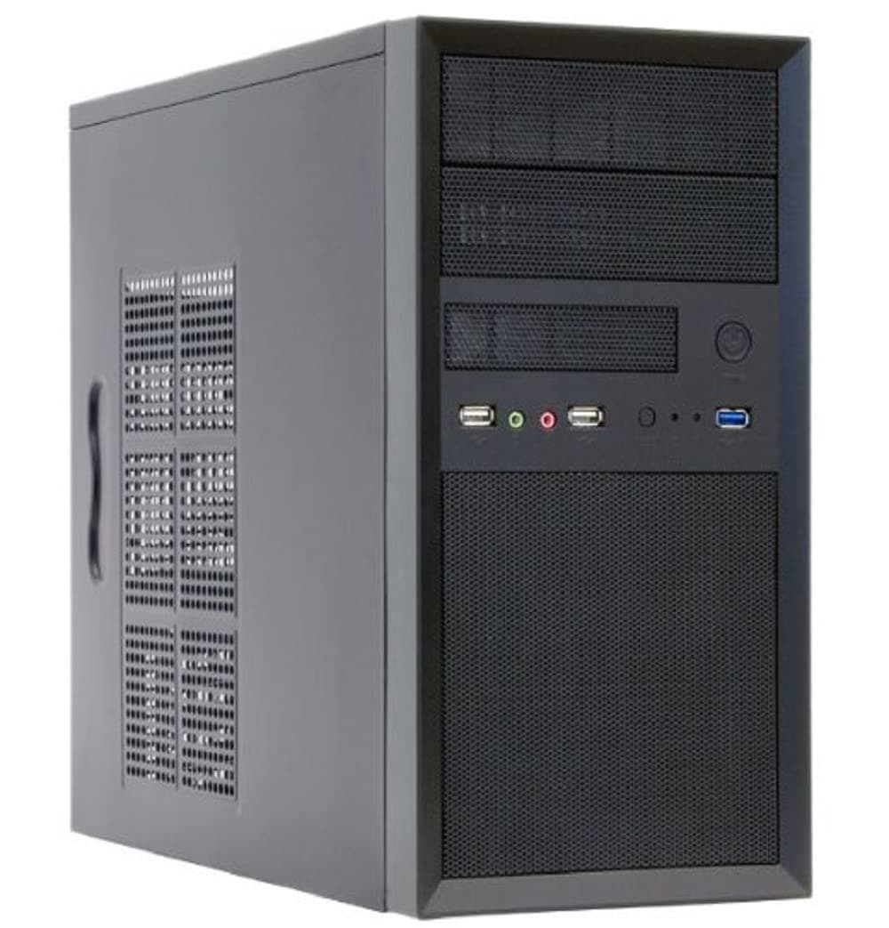 Chieftec CT-01B-OP iArena Mini Tower PC-Gehäuse (microATX), Schwarz Bild 2
