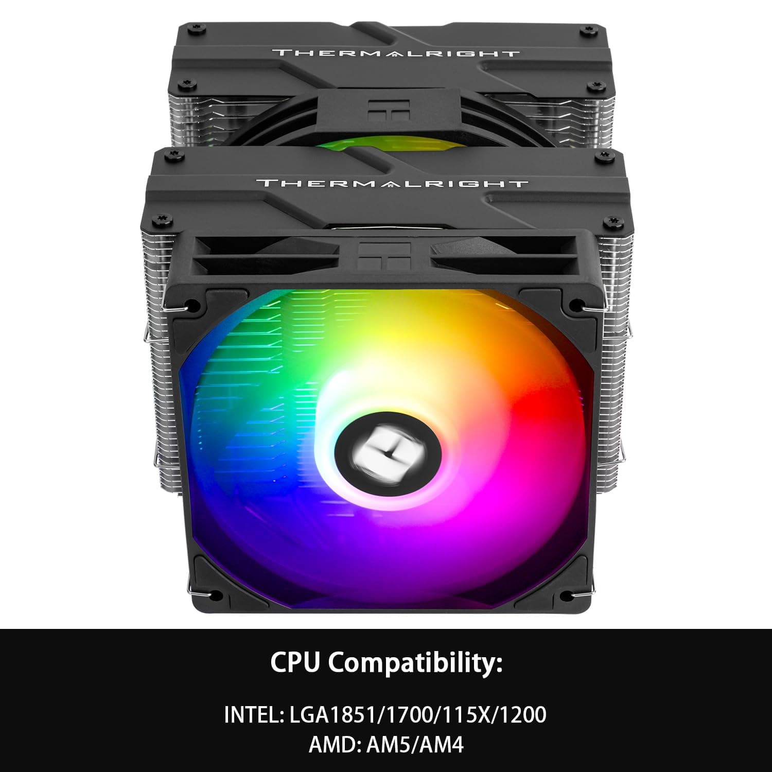 Thermalright Peerless Assassin 140 SE ARGB CPU-Kühlung, 6 x 6 mm Heatpipes CPU-Kühler, Dual-Towers und Dual-Lüfter-Kühler, für Intel LGA1700/1851/115x, AM4/AM5 Bild 3