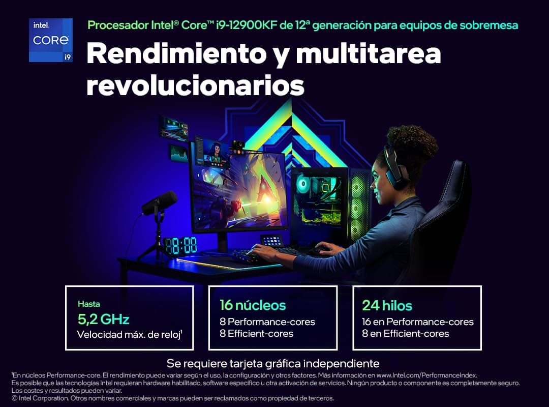 Intel® Core™ i9-12900KF Desktop-Prozessor, 16 (8P+8E) Kerne, bis zu 5,2 GHz, übertaktbar, LGA1700, Chipsatz der 600er-Reihe, 125 W Bild 5