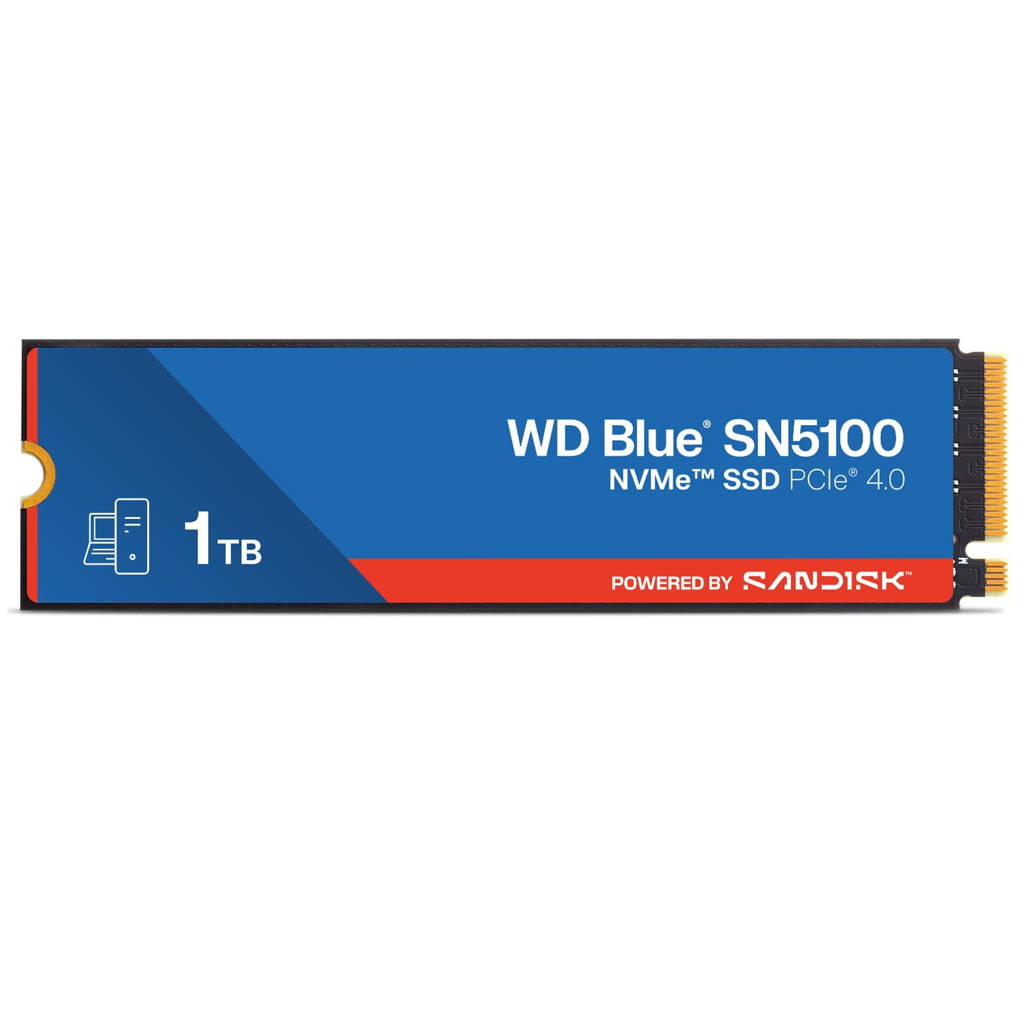 WD Blue SN5100 NVMe SSD 1 TB (7.100 MB/s Lesegeschwindigkeit, M.2 2280, PCIe Gen 4.0, nCache 4.0, SanDisk 3D CBA NAND-Technologie, Acronis True Image) Bild 2