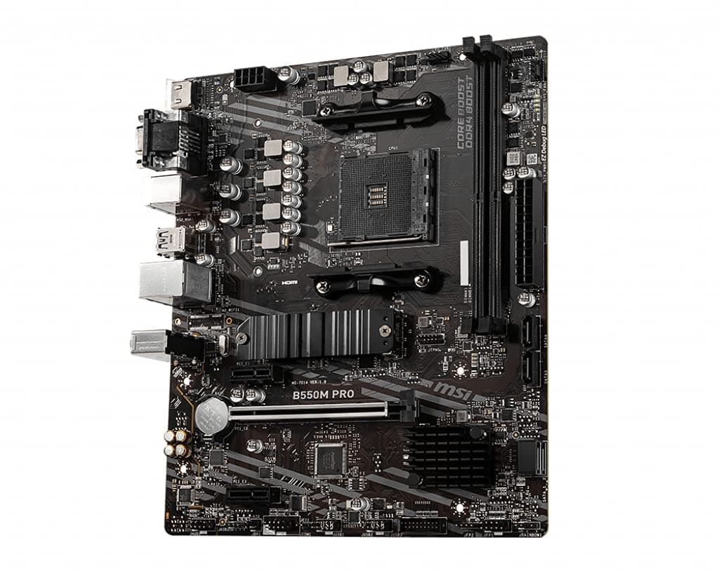 MSI A550M PRO (M-ATX, AMD, 2 PCI-E, 1 PCI-Ex16, M.2 Port, PCIe 3.0 x 4, NVMe) Bild 7
