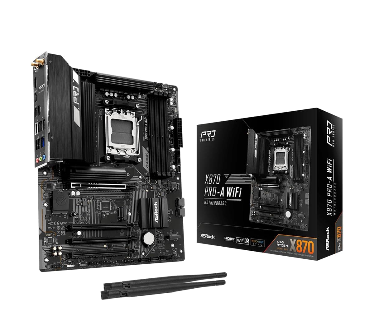 ASRock X870 Pro-A WiFi AM5 ATX HDMI/USB-C DDR5 Retail ATX Pro A WiFi