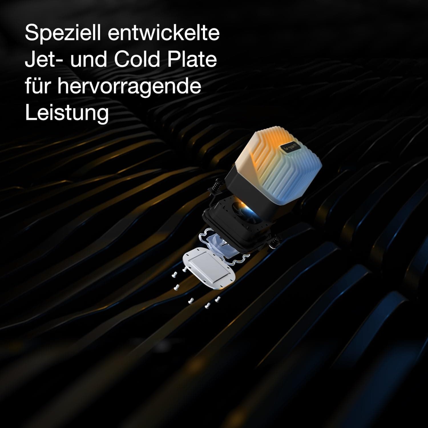 be quiet! Light Loop 360mm Black Wasserkühlung für stark übertaktete Systeme, 3x Light Wings LX 120mm PWM high-speed ARGB Lüfter, Stylischer ARGB-Kühlblock, mit RGB-PWM-Hub, extrem hohe Kühlleistung Bild 3