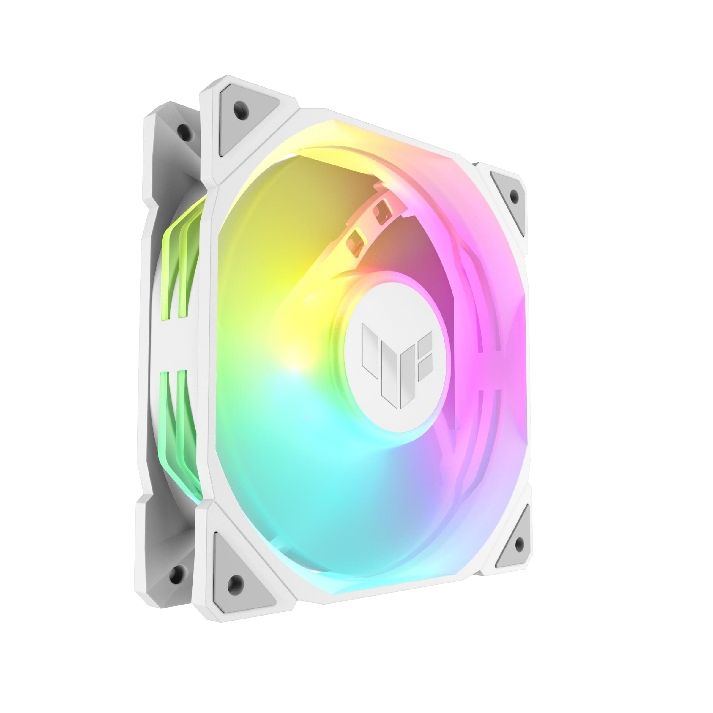 ASUS TUF Gaming TR120 ARGB Standard Blade White Gehäuselüfter Single Pack (120mm PWM PC Lüfter, 2000 RPM, 3,3 mm H2O, 77,4 CFM Luftstrom, 16 einzeln adressierbare RGB-LEDs, weiß) Bild 7